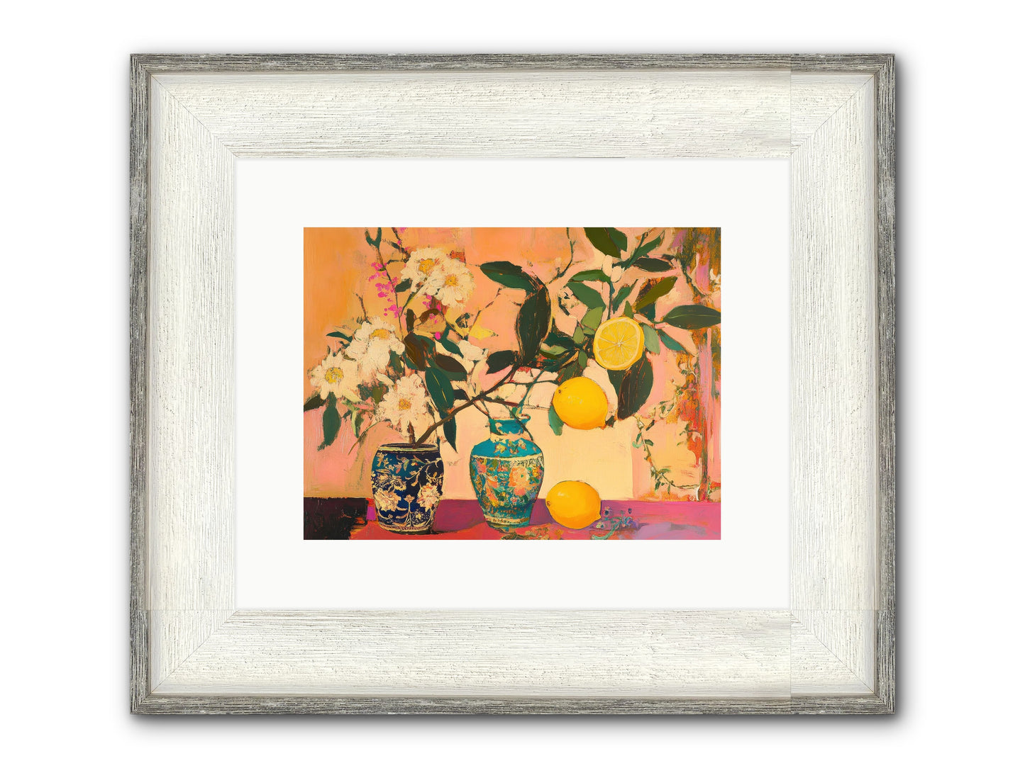 Golden Hour Captured Framed Print - Driftwood White 12x9