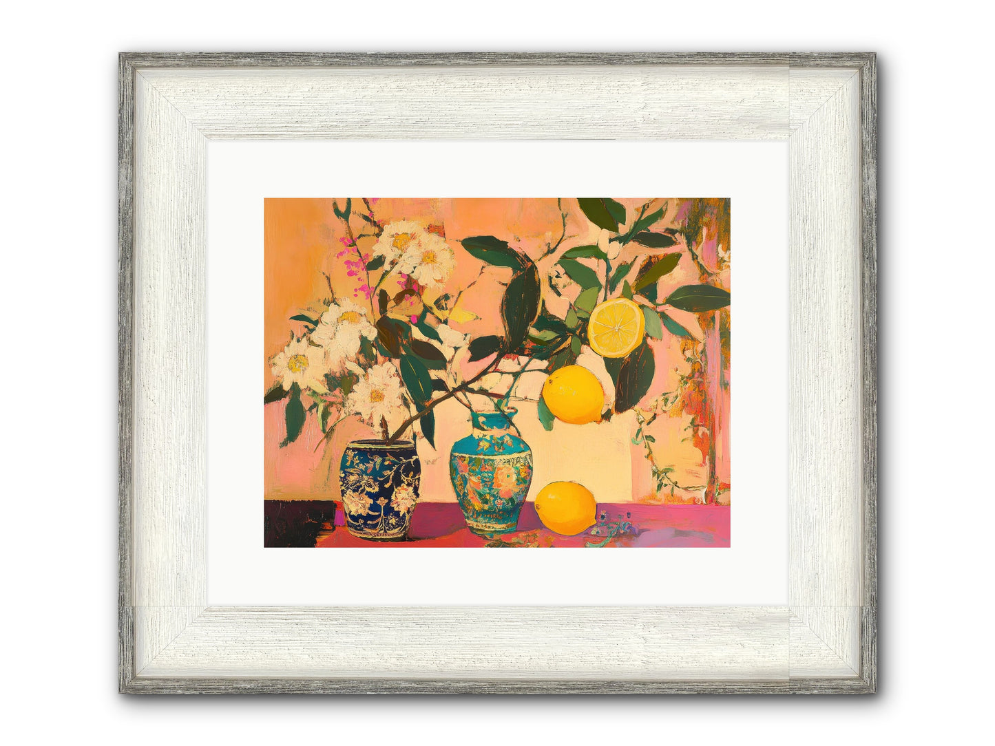 Golden Hour Captured Framed Print - Driftwood White 16x12