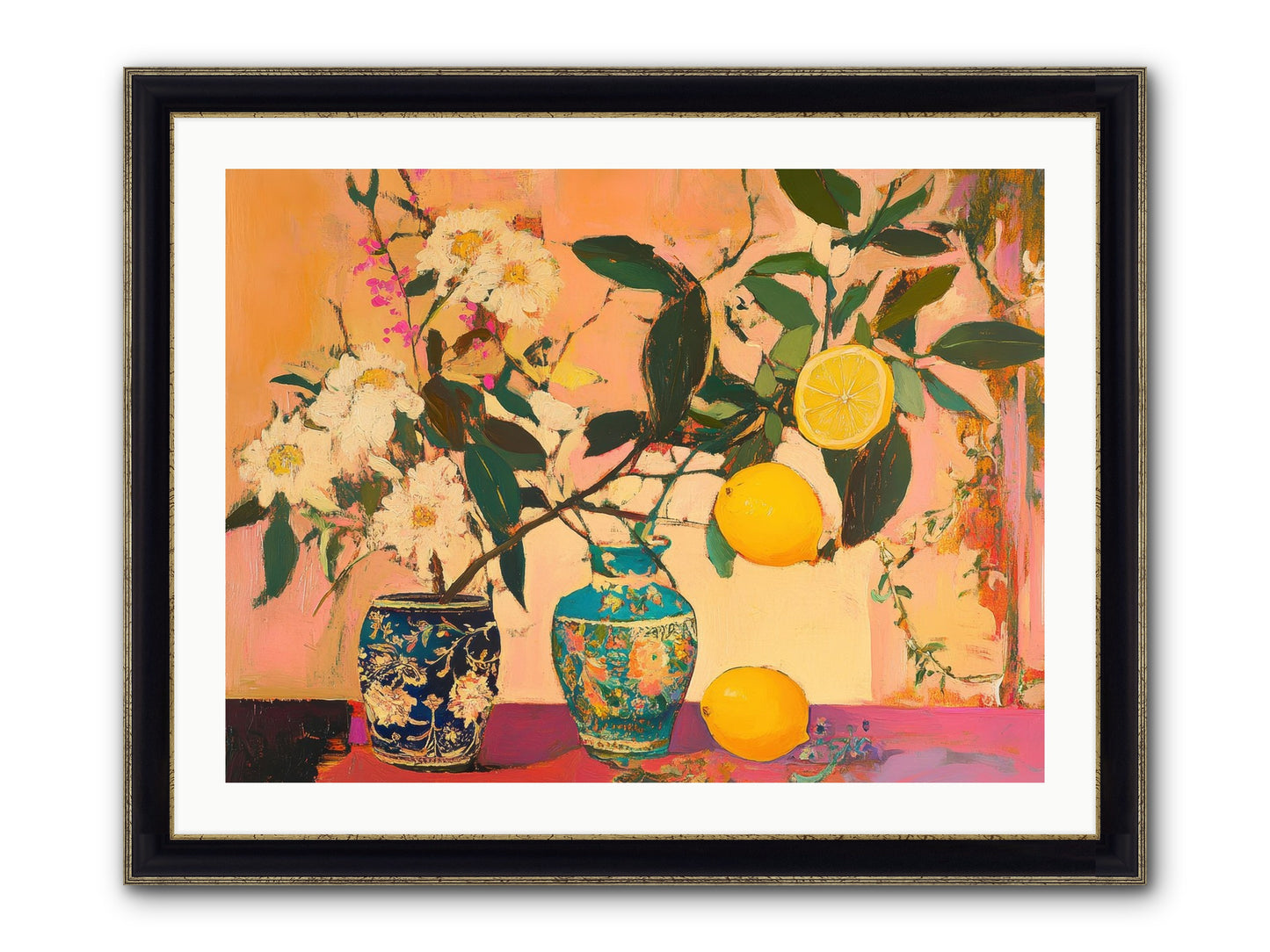 Golden Hour Captured Framed Print - Black & Gold 32x24