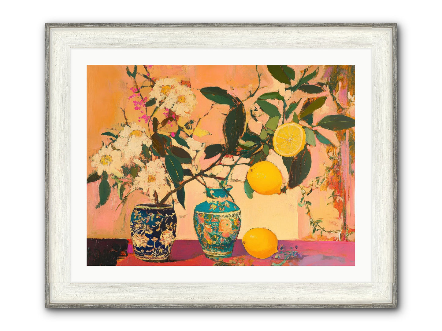 Golden Hour Captured Framed Print - Driftwood White 32x24