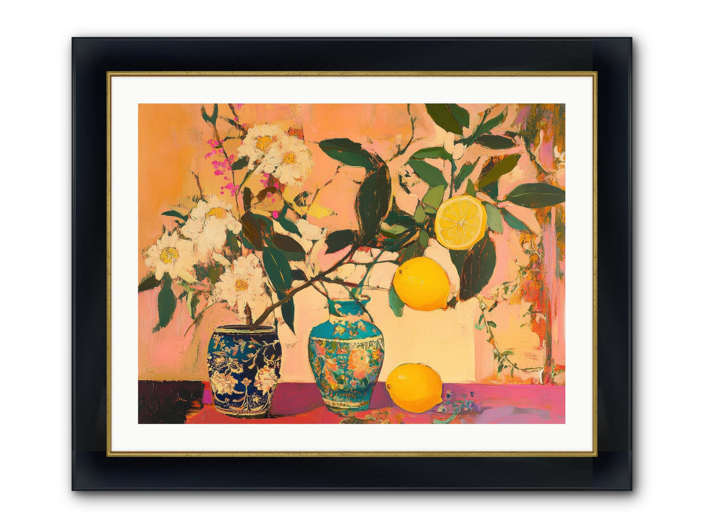 Golden Hour Captured Framed Print - Wide Black w/Gold 32x24