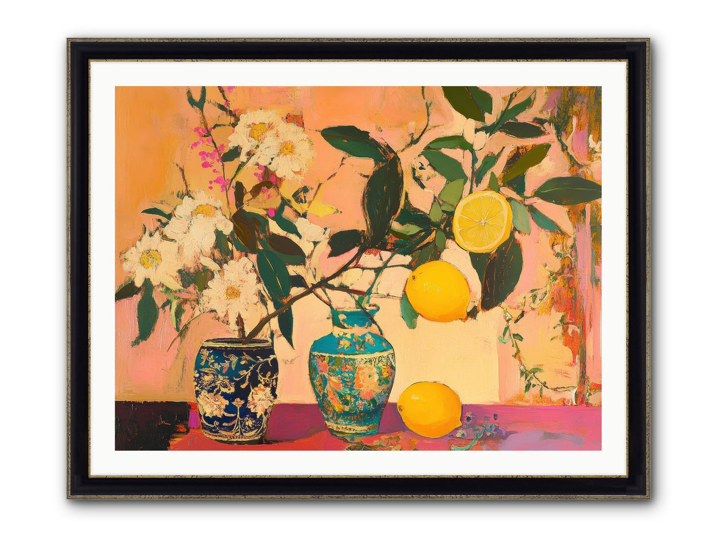 Golden Hour Captured Framed Print - Black & Gold 40x30