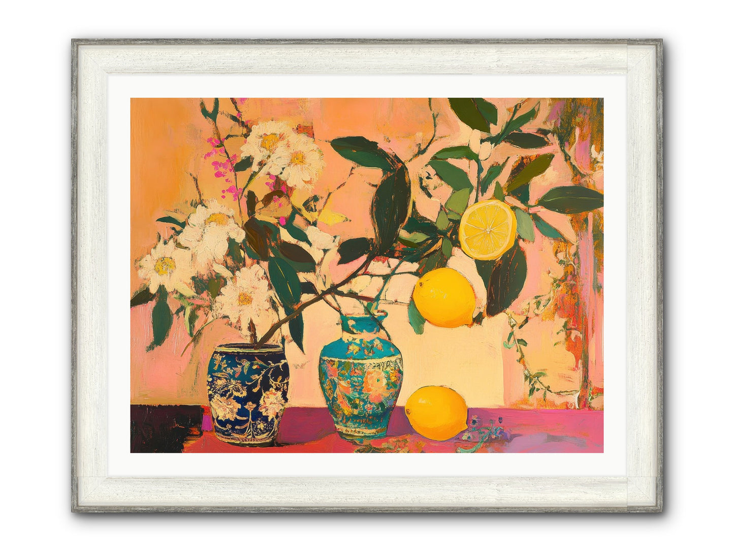 Golden Hour Captured Framed Print - Driftwood White 40x30