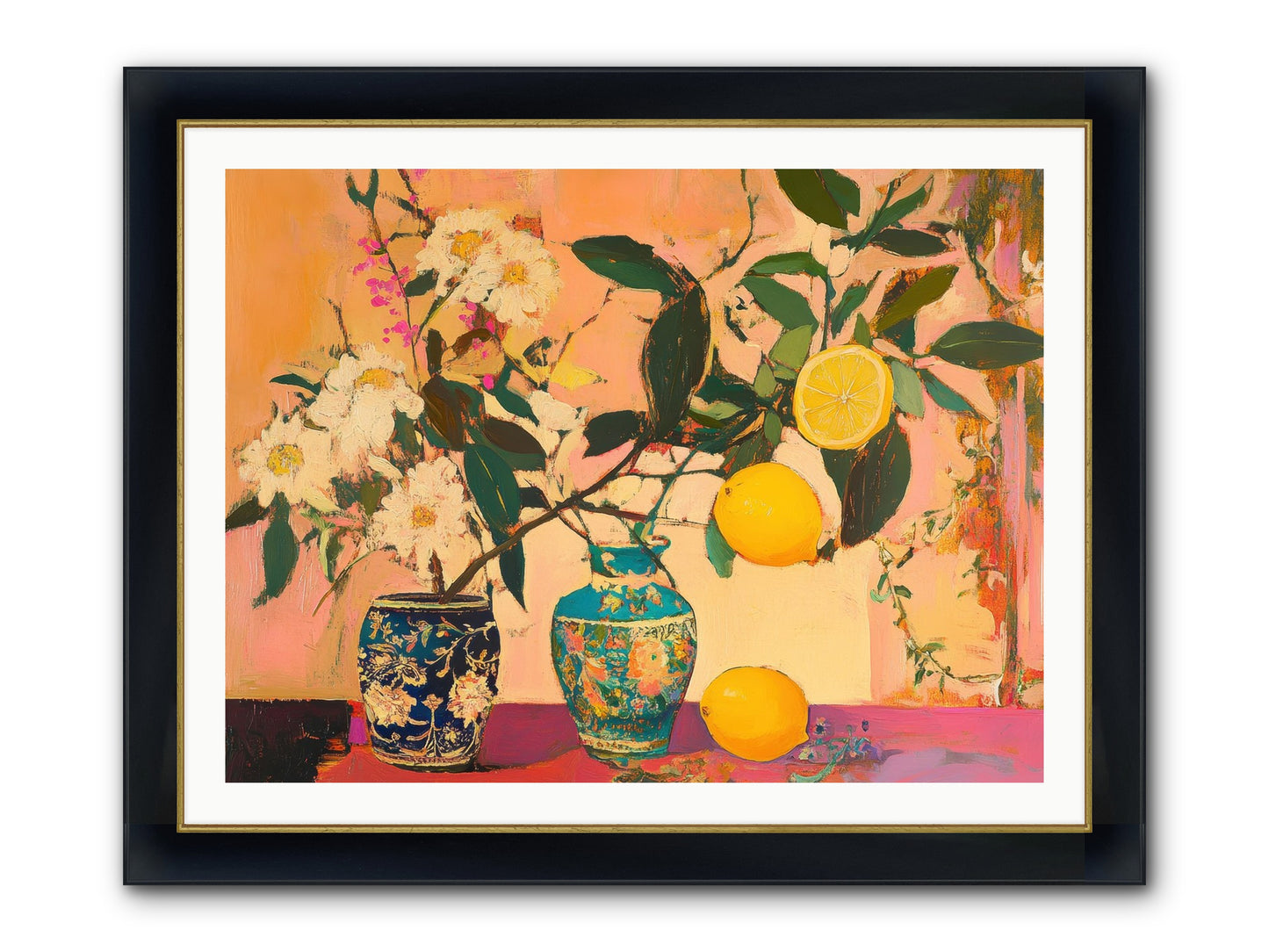 Golden Hour Captured Framed Print - Wide Black w/Gold 40x30