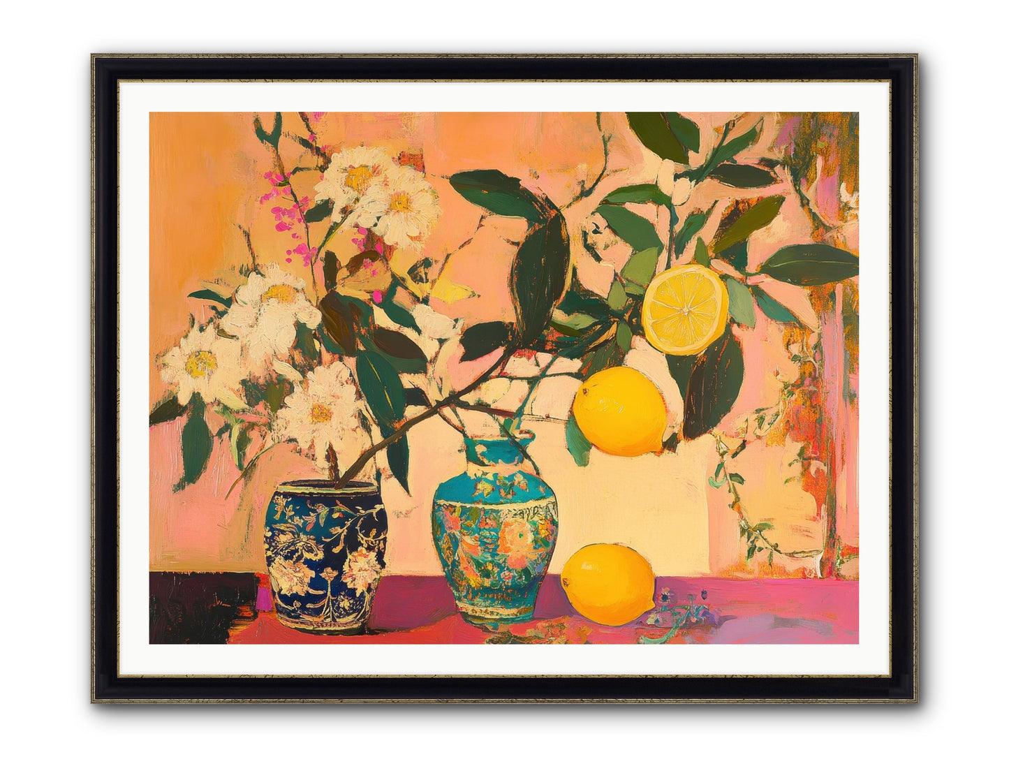 Golden Hour Captured Framed Print - Black & Gold 48x36