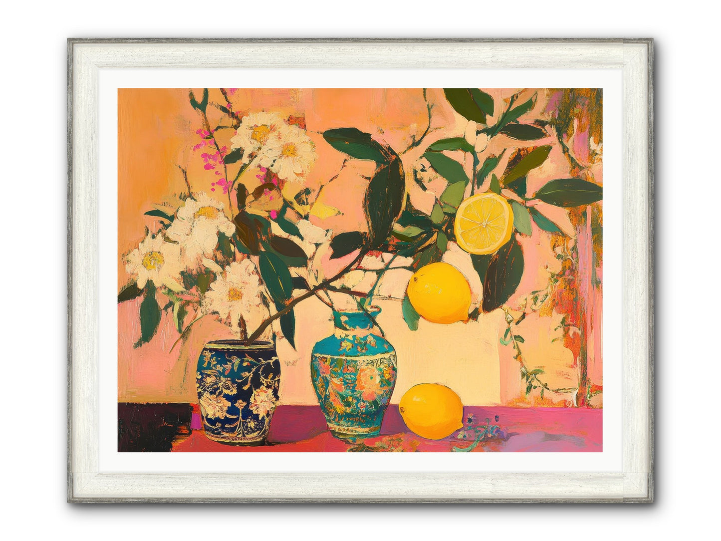 Golden Hour Captured Framed Print - Driftwood White 48x36