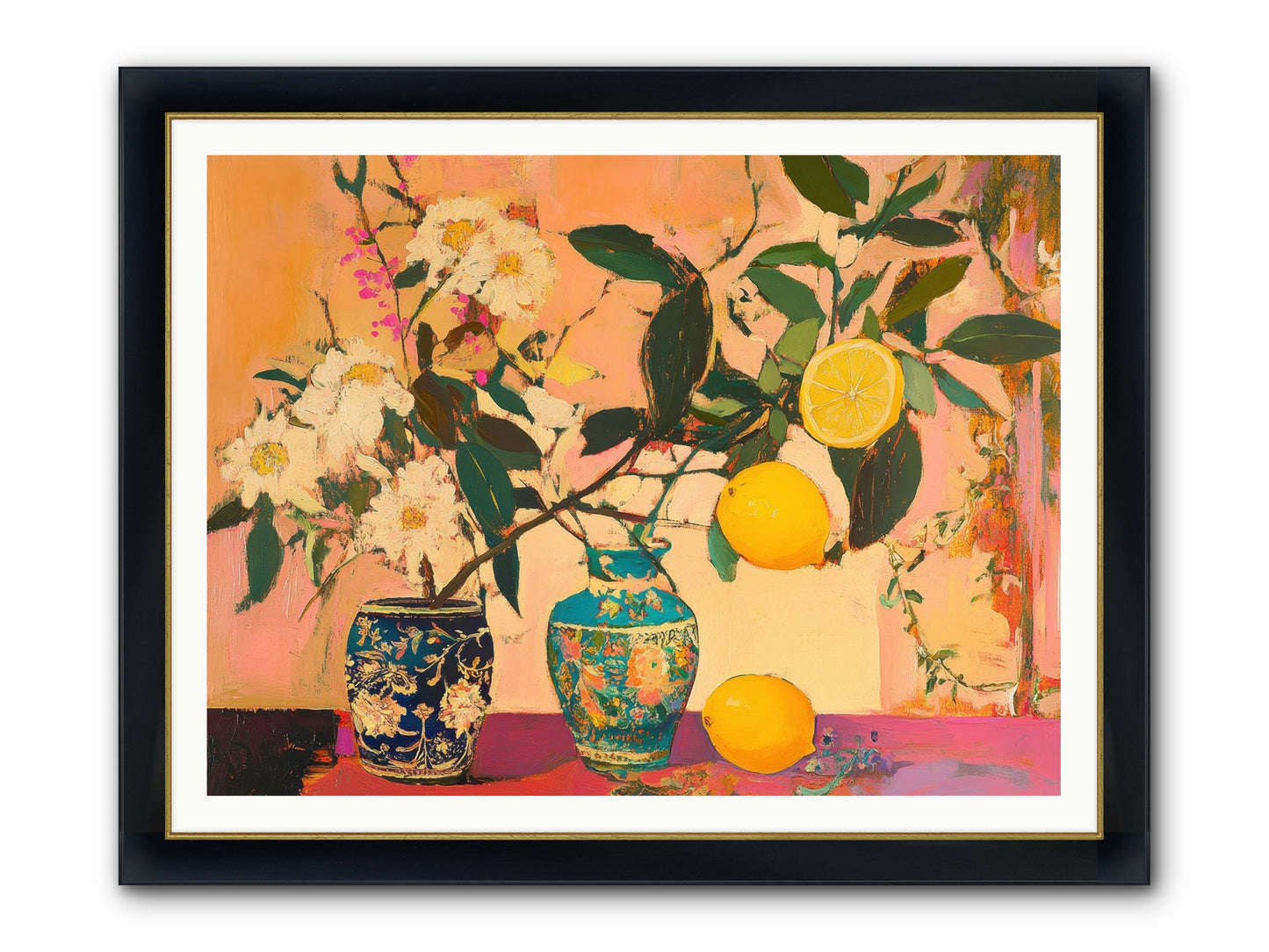 Golden Hour Captured Framed Print - Wide Black w/Gold 48x36