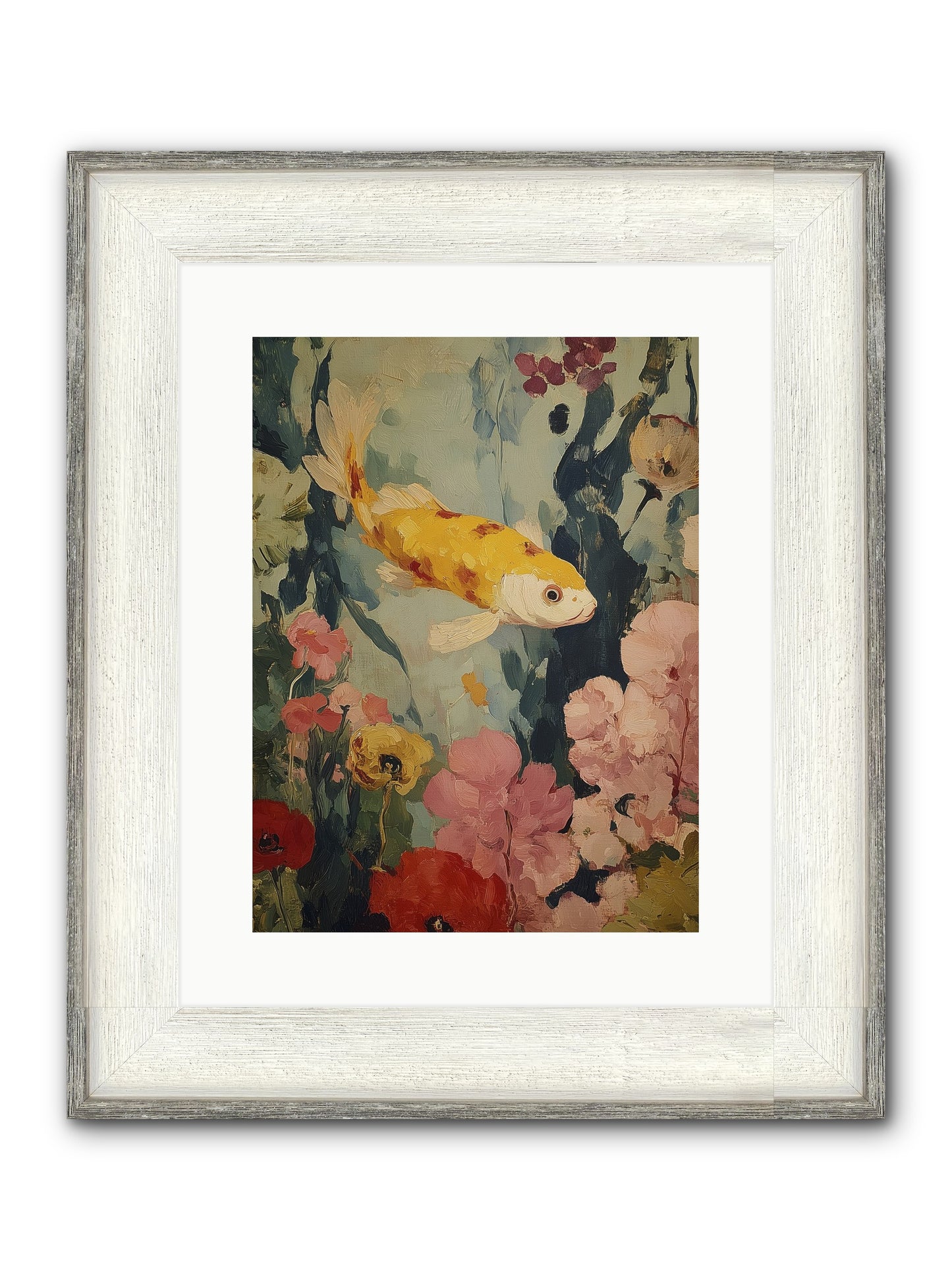 Golden Hour Light Framed Print - Driftwood White 12x16