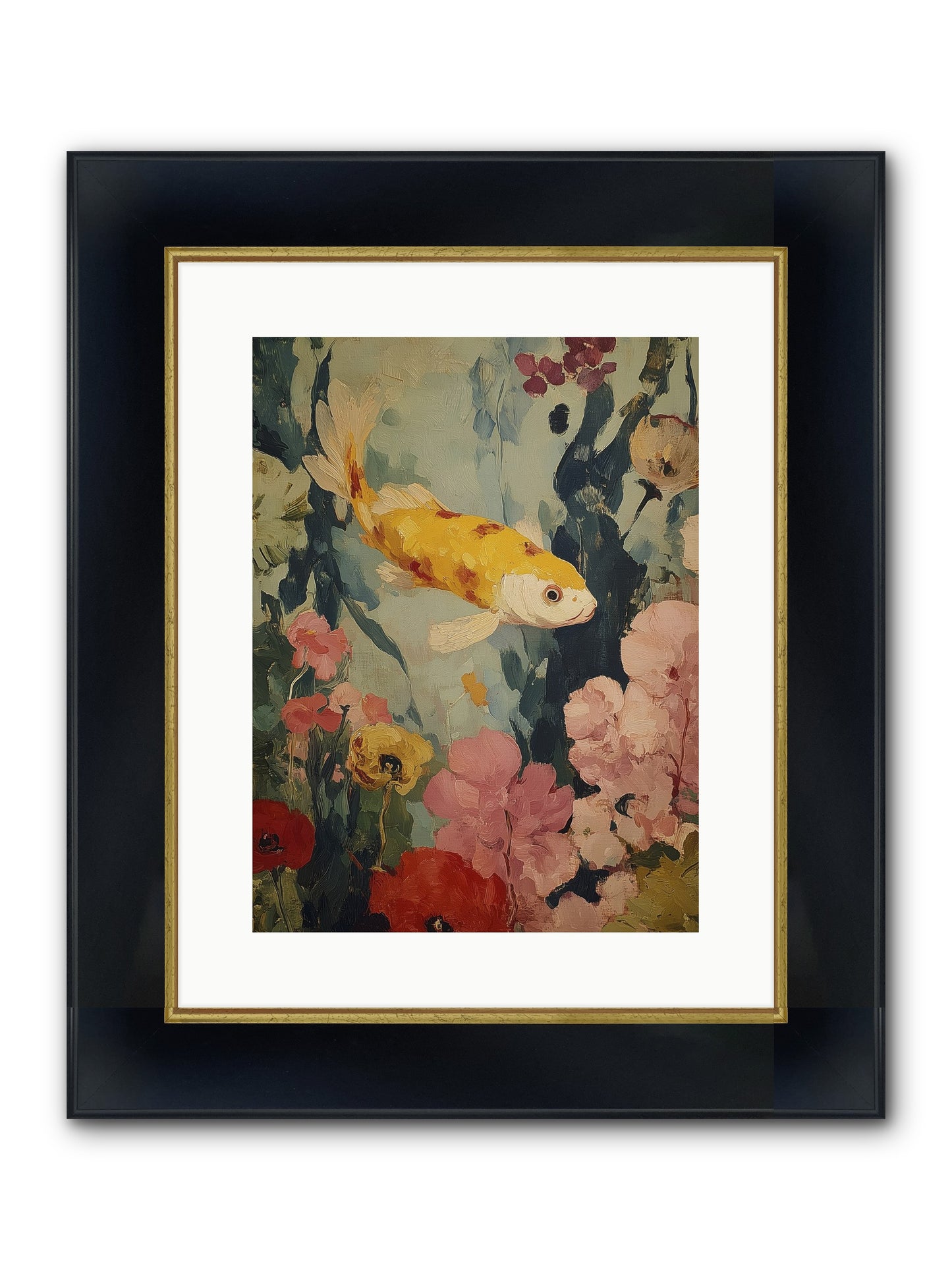 Golden Hour Light Framed Print - Wide Black w/Gold 12x16
