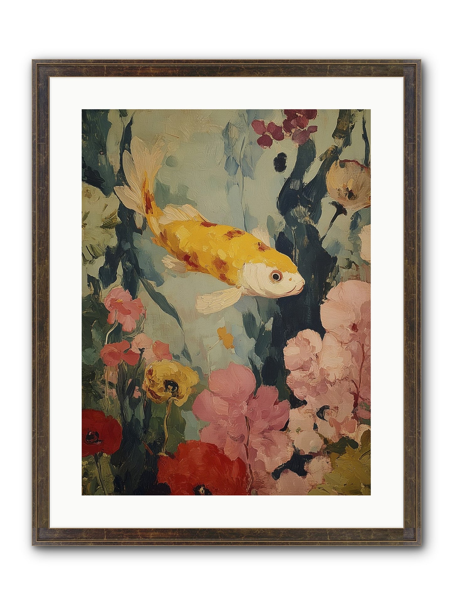 Golden Hour Light Framed Print - Slimwoods Black/Gold 18x24