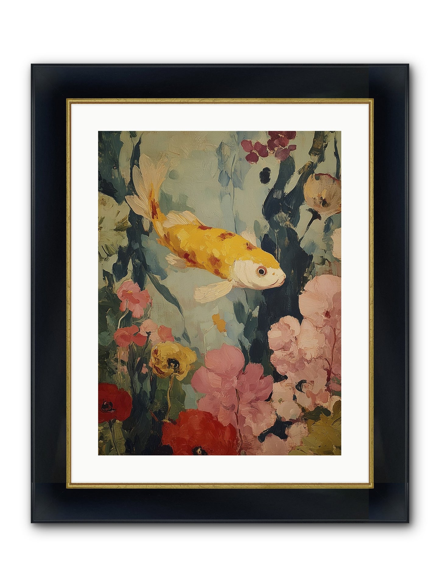 Golden Hour Light Framed Print - Wide Black w/Gold 18x24