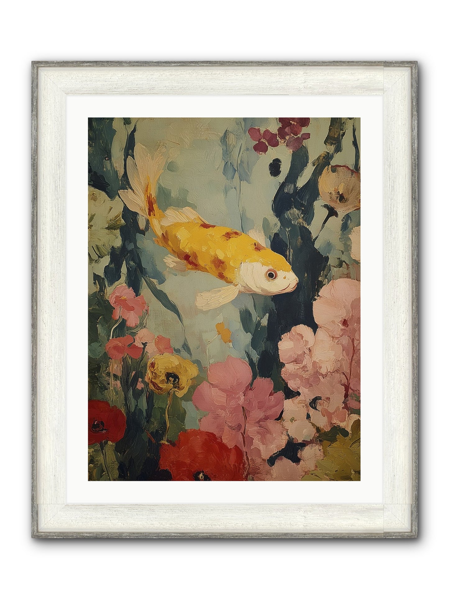 Golden Hour Light Framed Print - Driftwood White 24x32
