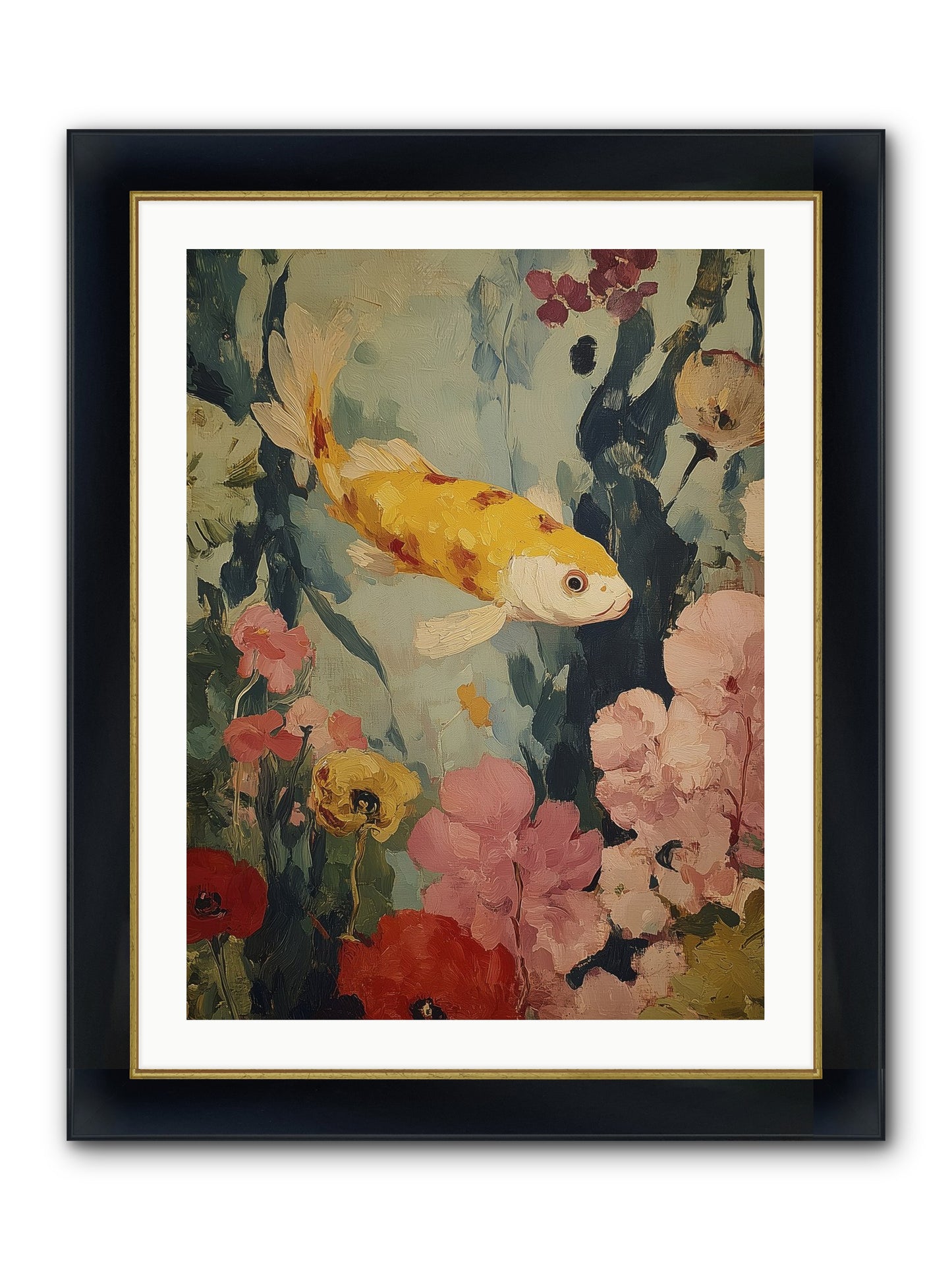 Golden Hour Light Framed Print - Wide Black w/Gold 24x32