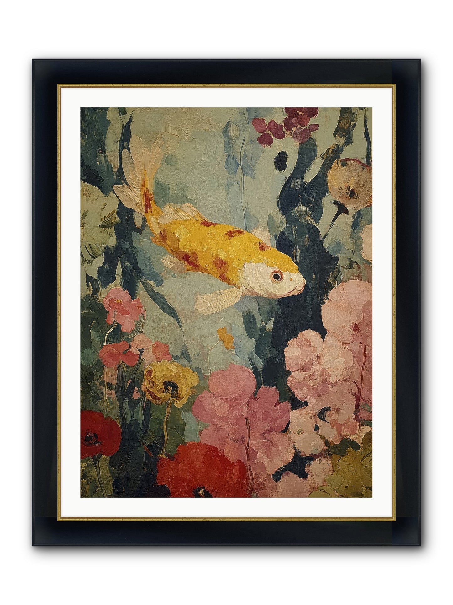 Golden Hour Light Framed Print - Wide Black w/Gold 30x40