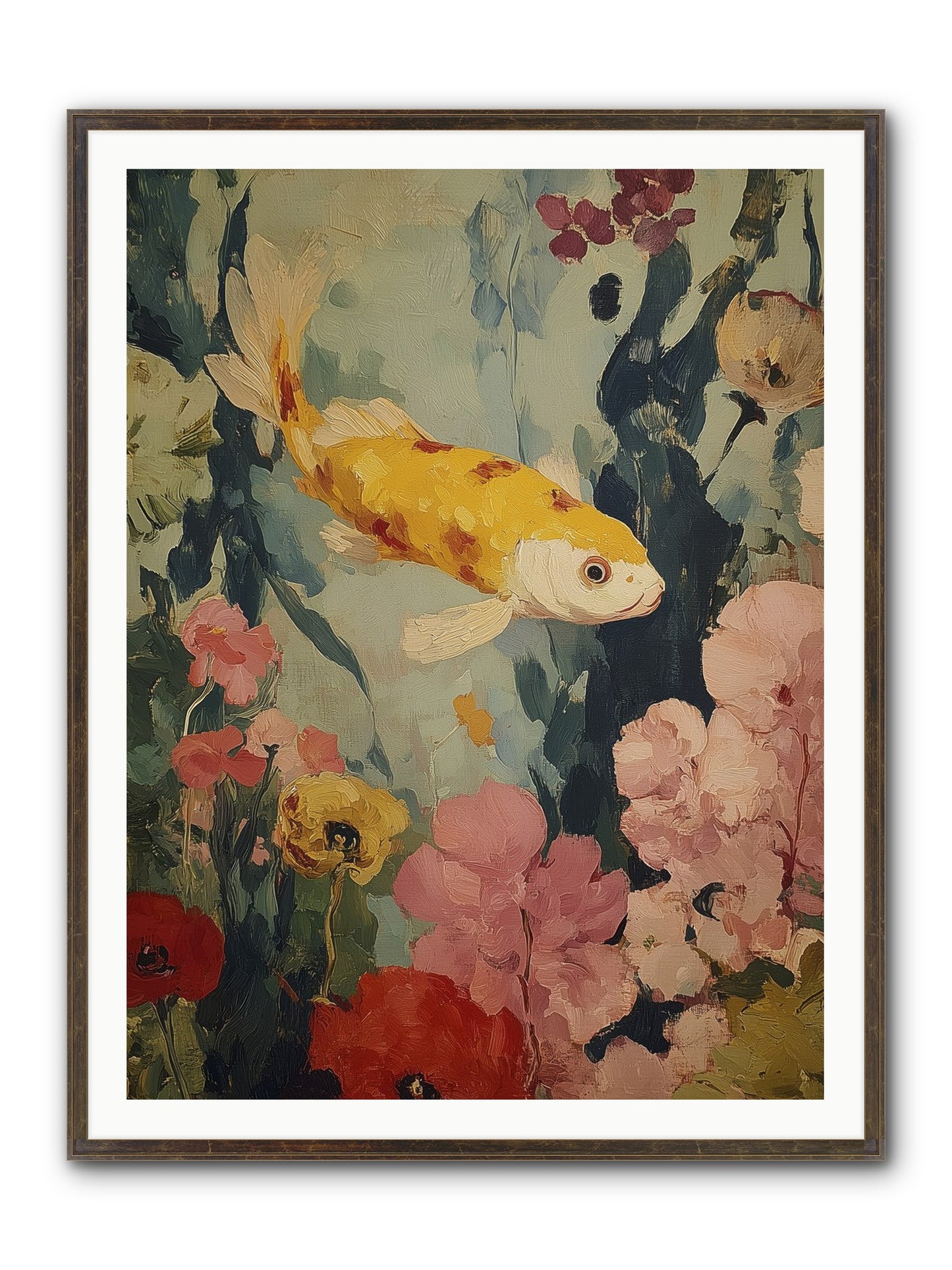 Golden Hour Light Framed Print - Slimwoods Black/Gold 36x48
