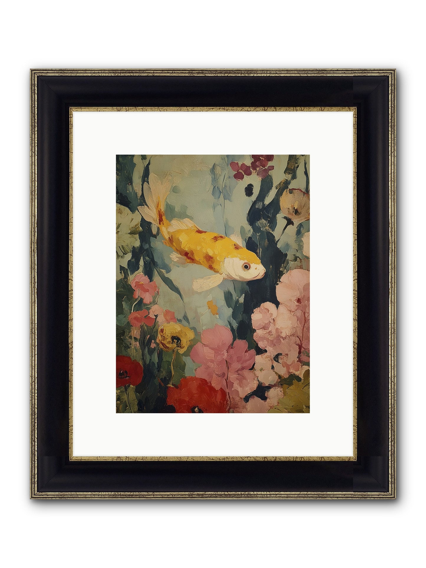 Golden Hour Light Framed Print - Black & Gold 9x12