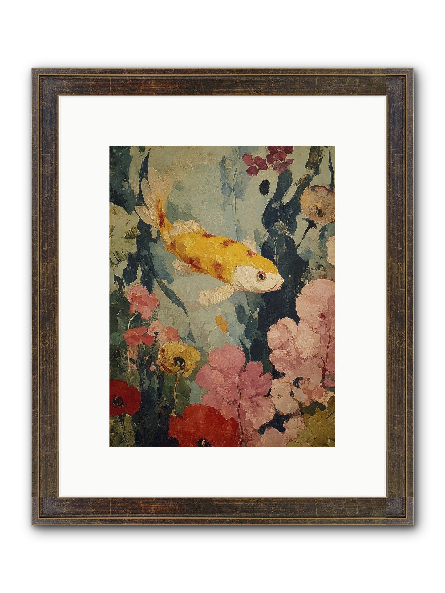 Golden Hour Light Framed Print - Slimwoods Black/Gold 9x12