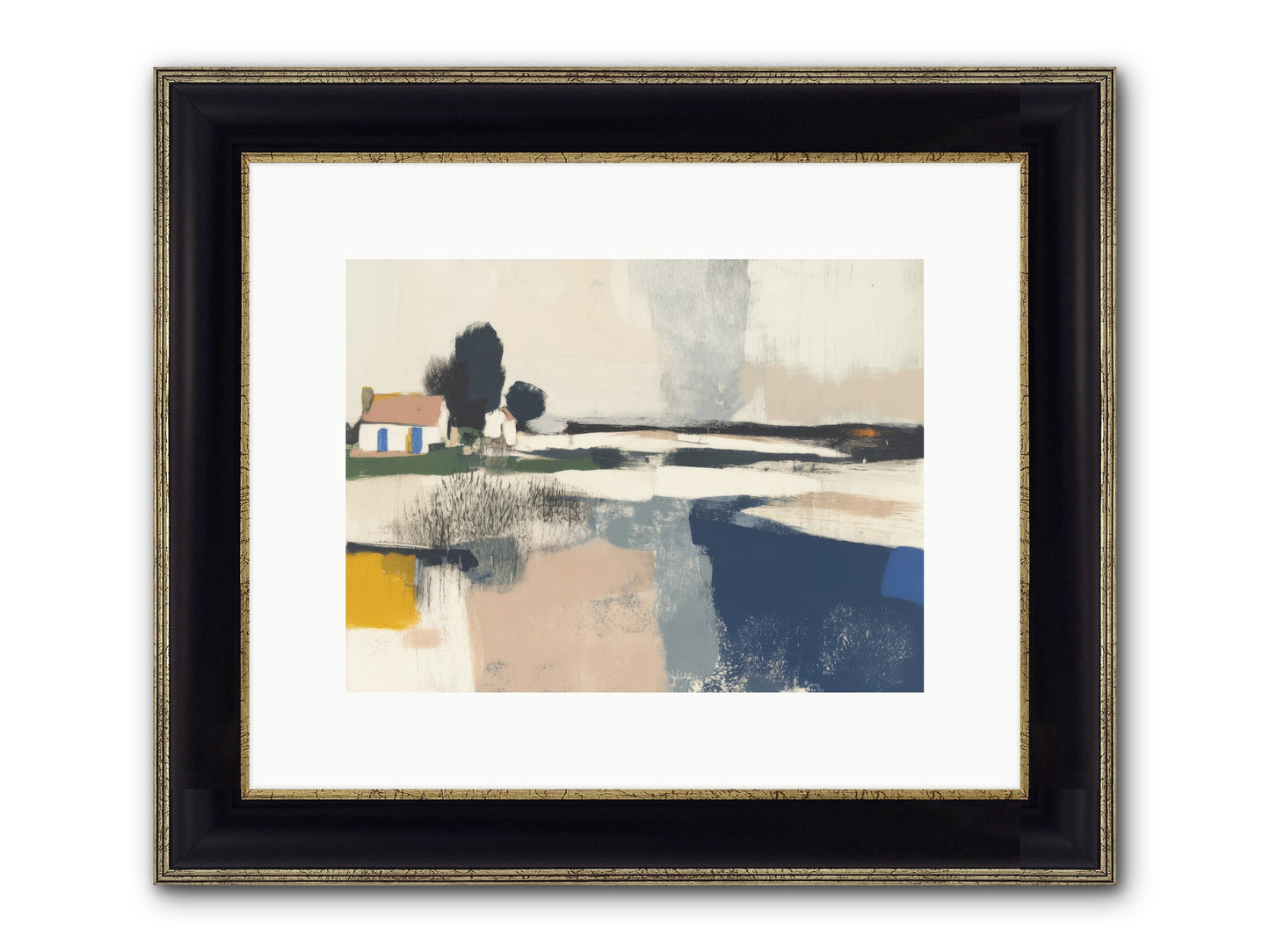 Golden Hour Magic Framed Print - Black & Gold 12x9