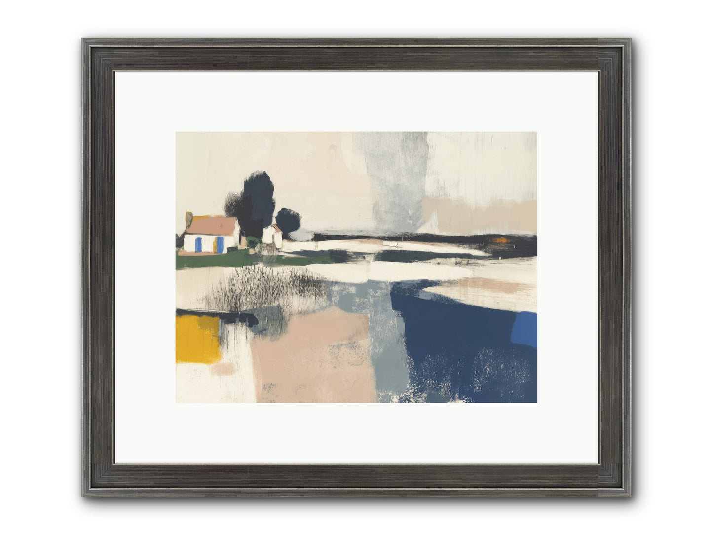 Golden Hour Magic Framed Print - Slimwoods Black/Silver 12x9