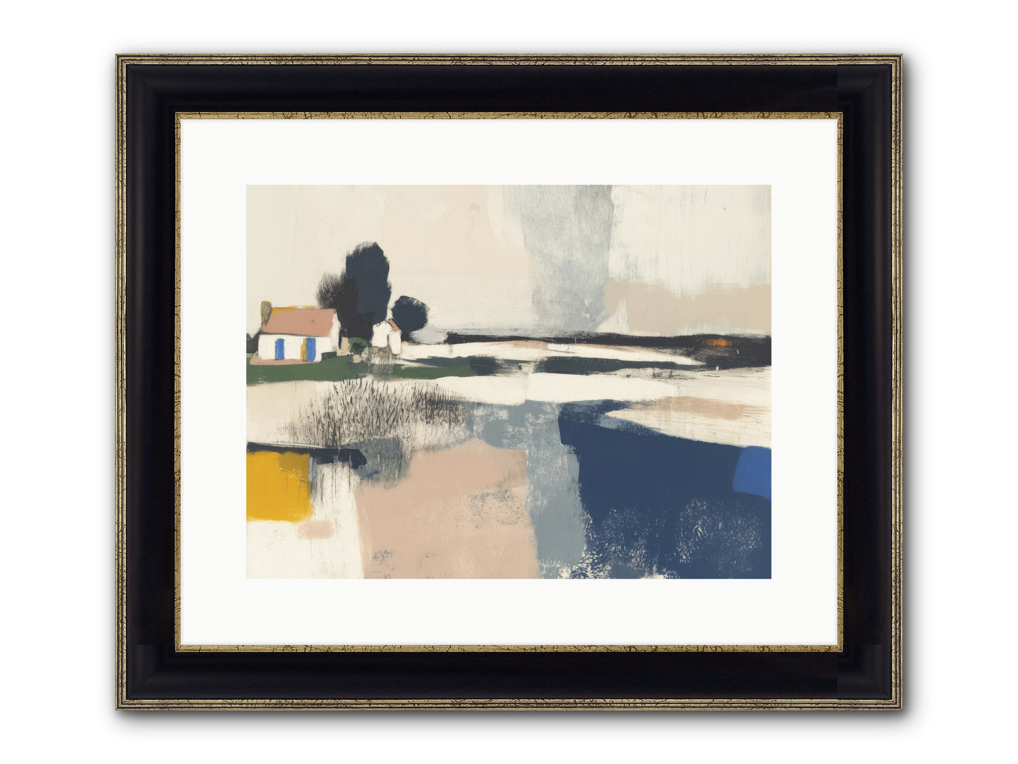Golden Hour Magic Framed Print - Black & Gold 16x12