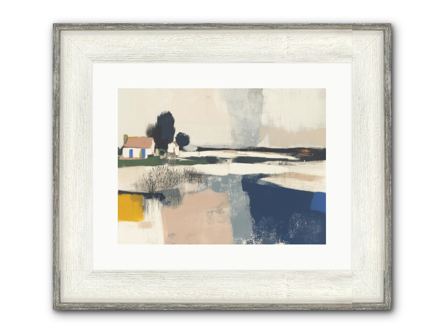 Golden Hour Magic Framed Print - Driftwood White 16x12
