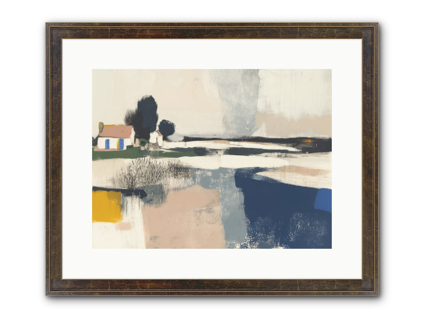 Golden Hour Magic Framed Print - Slimwoods Black/Gold 16x12