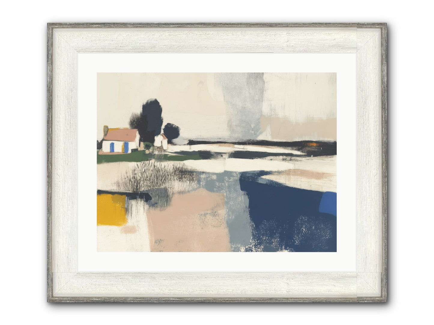 Golden Hour Magic Framed Print - Driftwood White 24x18