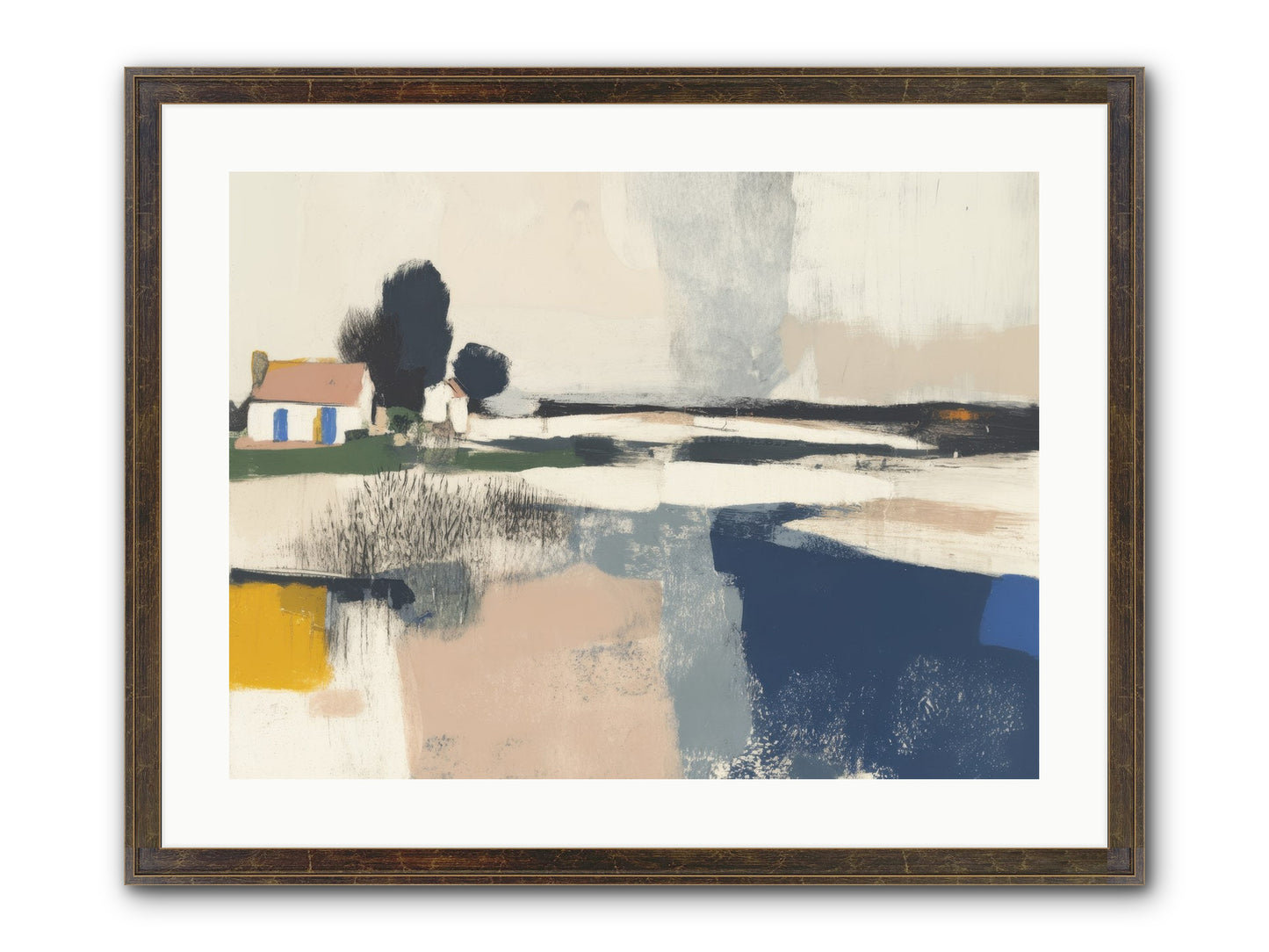 Golden Hour Magic Framed Print - Slimwoods Black/Gold 24x18