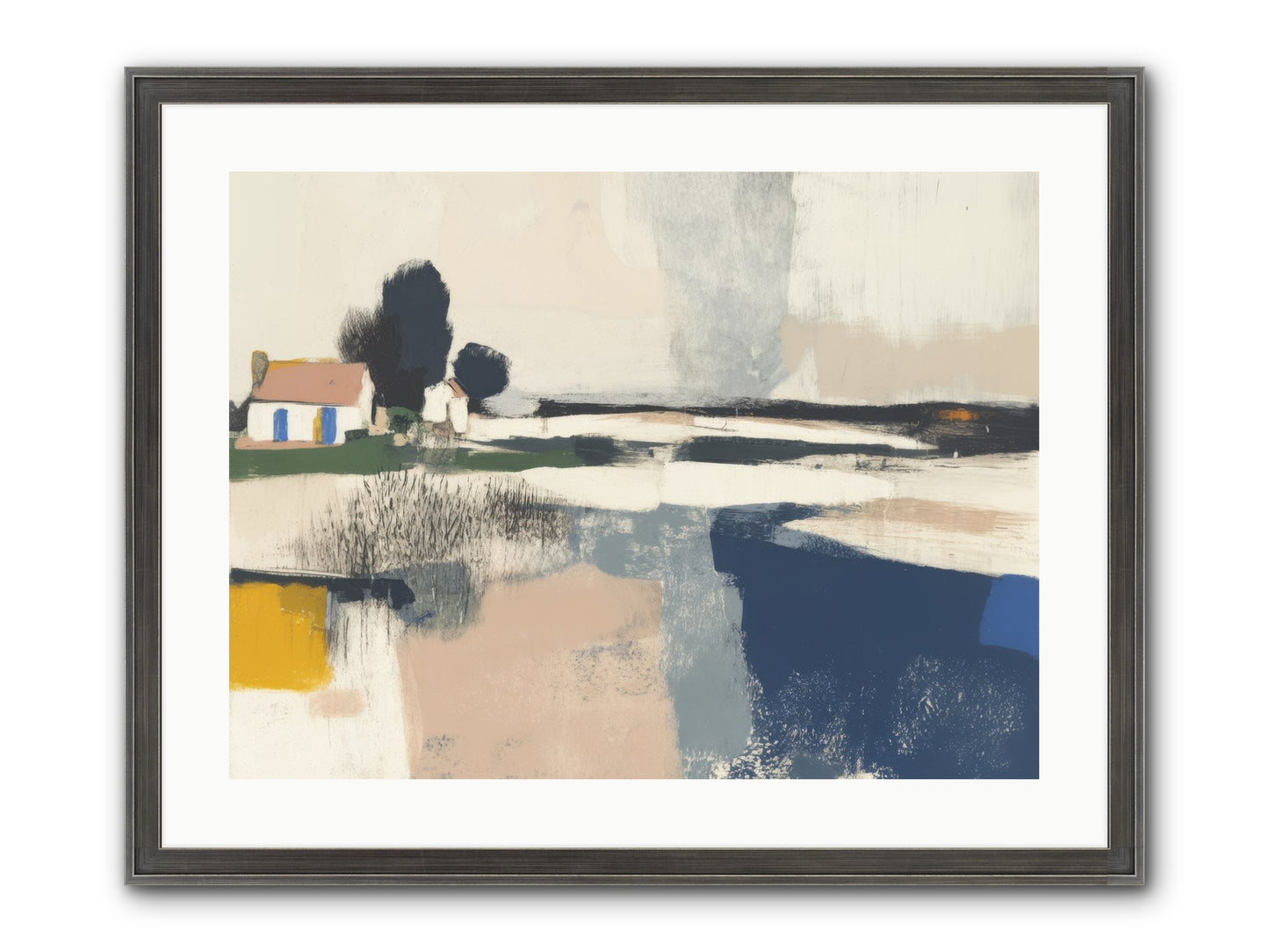Golden Hour Magic Framed Print - Slimwoods Black/Silver 24x18