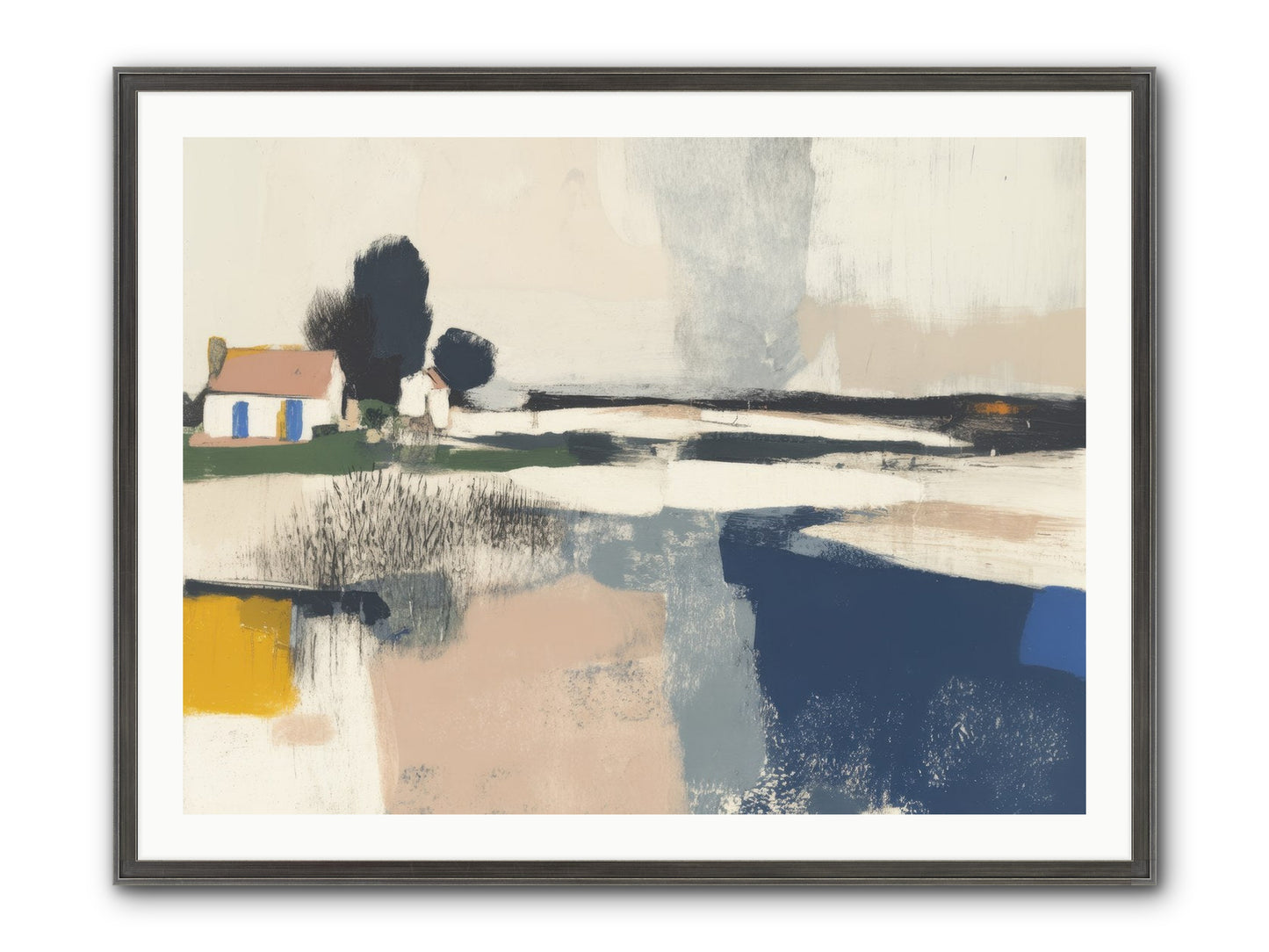 Golden Hour Magic Framed Print - Slimwoods Black/Silver 40x30