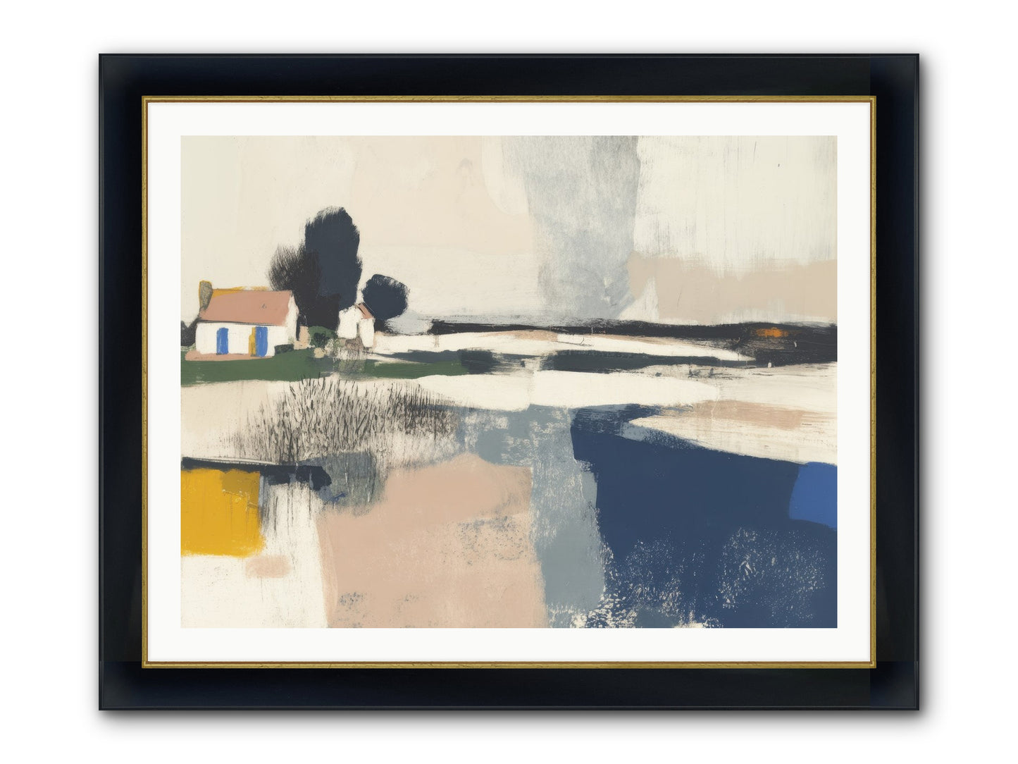 Golden Hour Magic Framed Print - Wide Black w/Gold 40x30