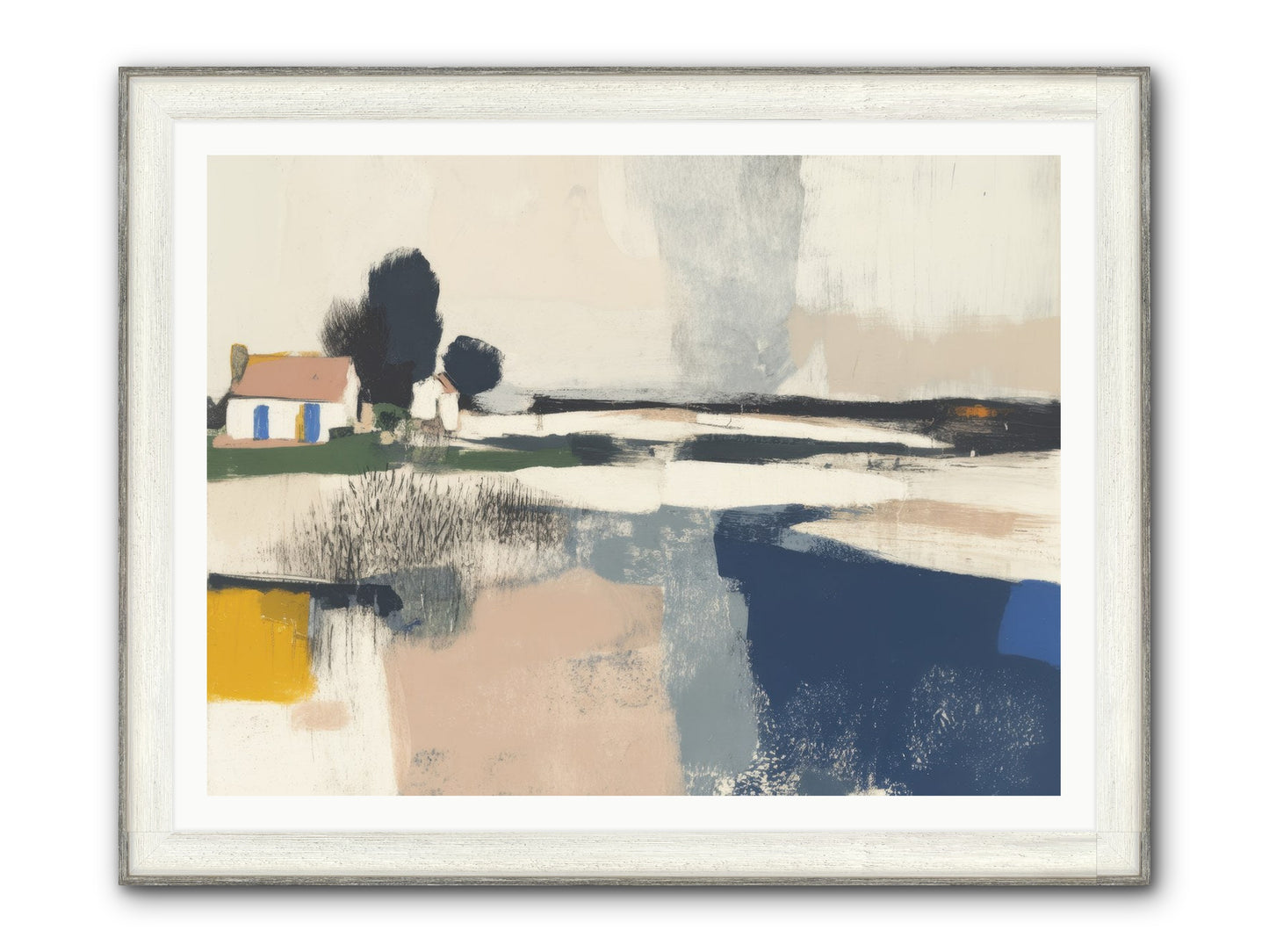 Golden Hour Magic Framed Print - Driftwood White 48x36