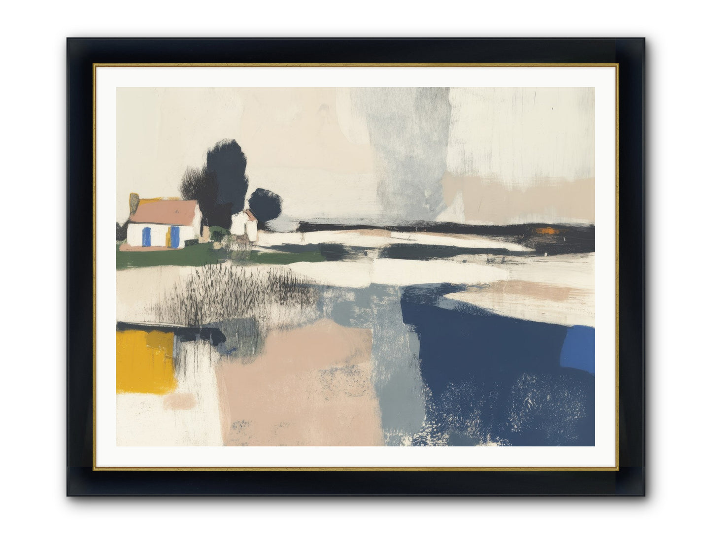 Golden Hour Magic Framed Print - Wide Black w/Gold 48x36