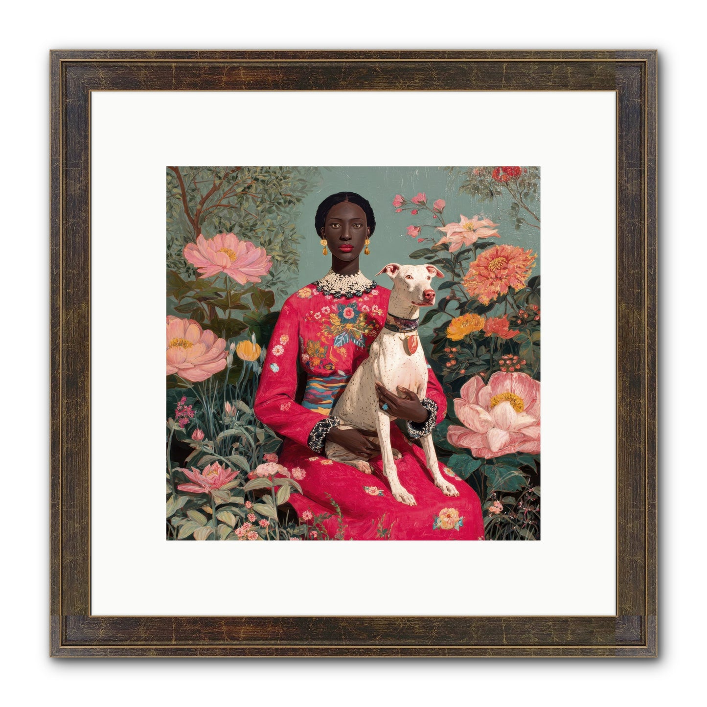 Golden Hour Story Framed Print - Slimwoods Black/Gold 10x10
