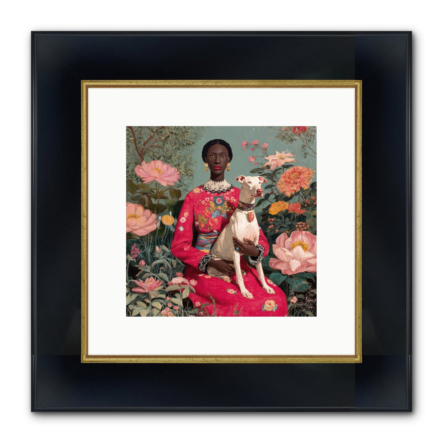 Golden Hour Story Framed Print - Wide Black w/Gold 10x10