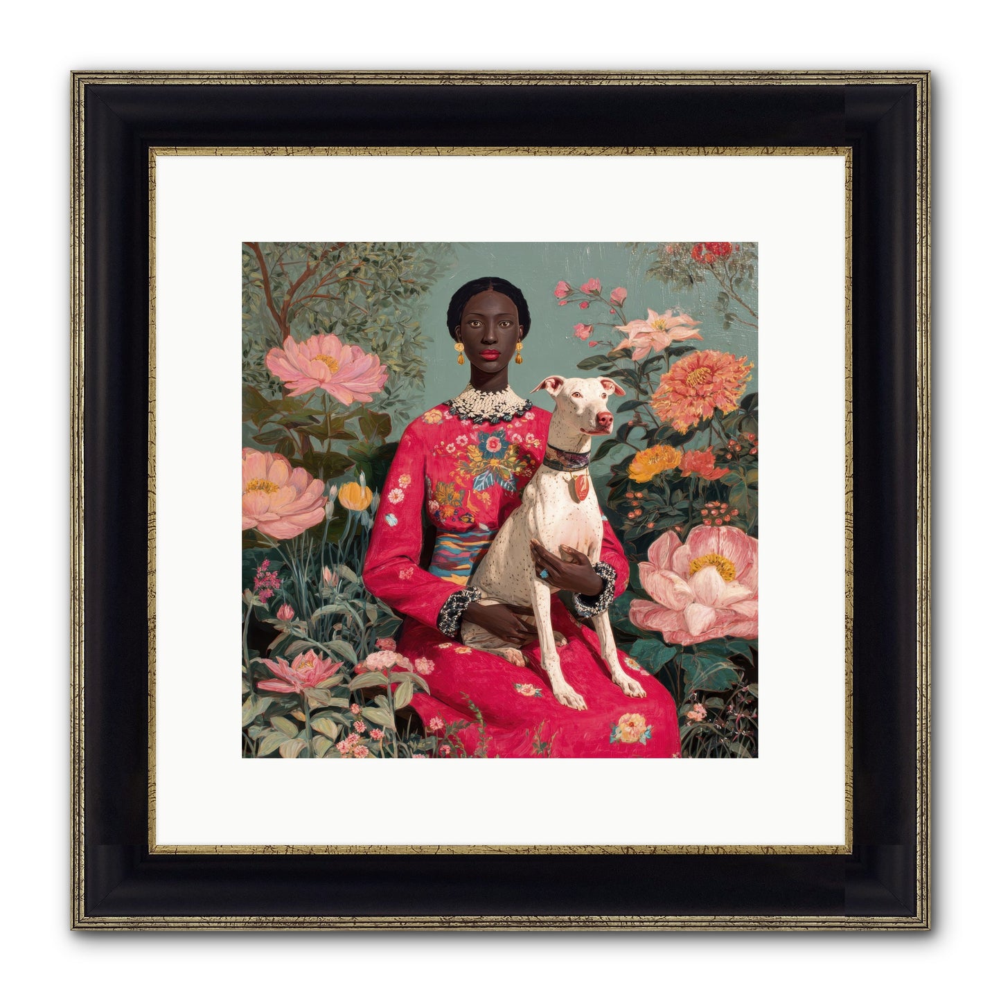 Golden Hour Story Framed Print - Black & Gold 12x12