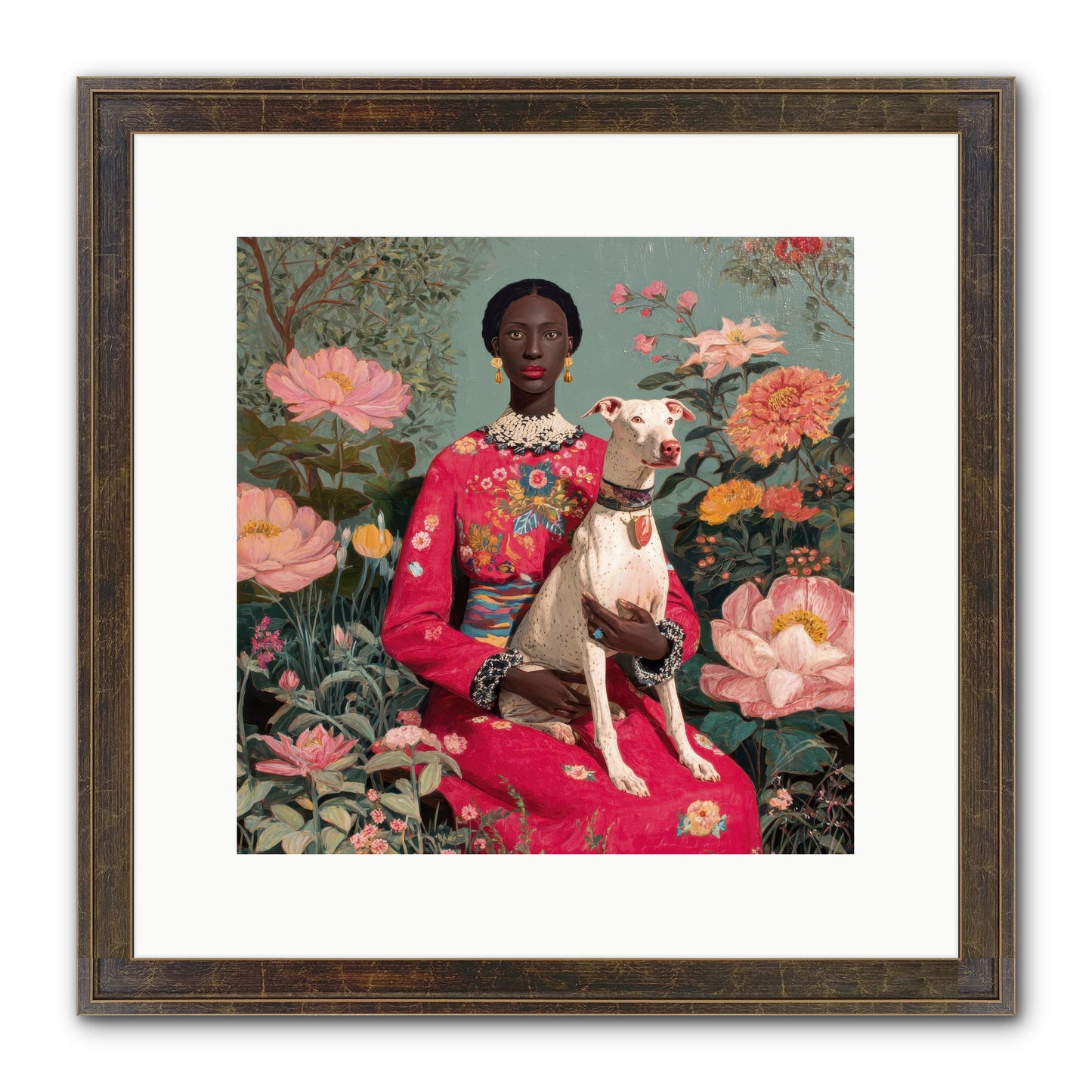Golden Hour Story Framed Print - Slimwoods Black/Gold 12x12