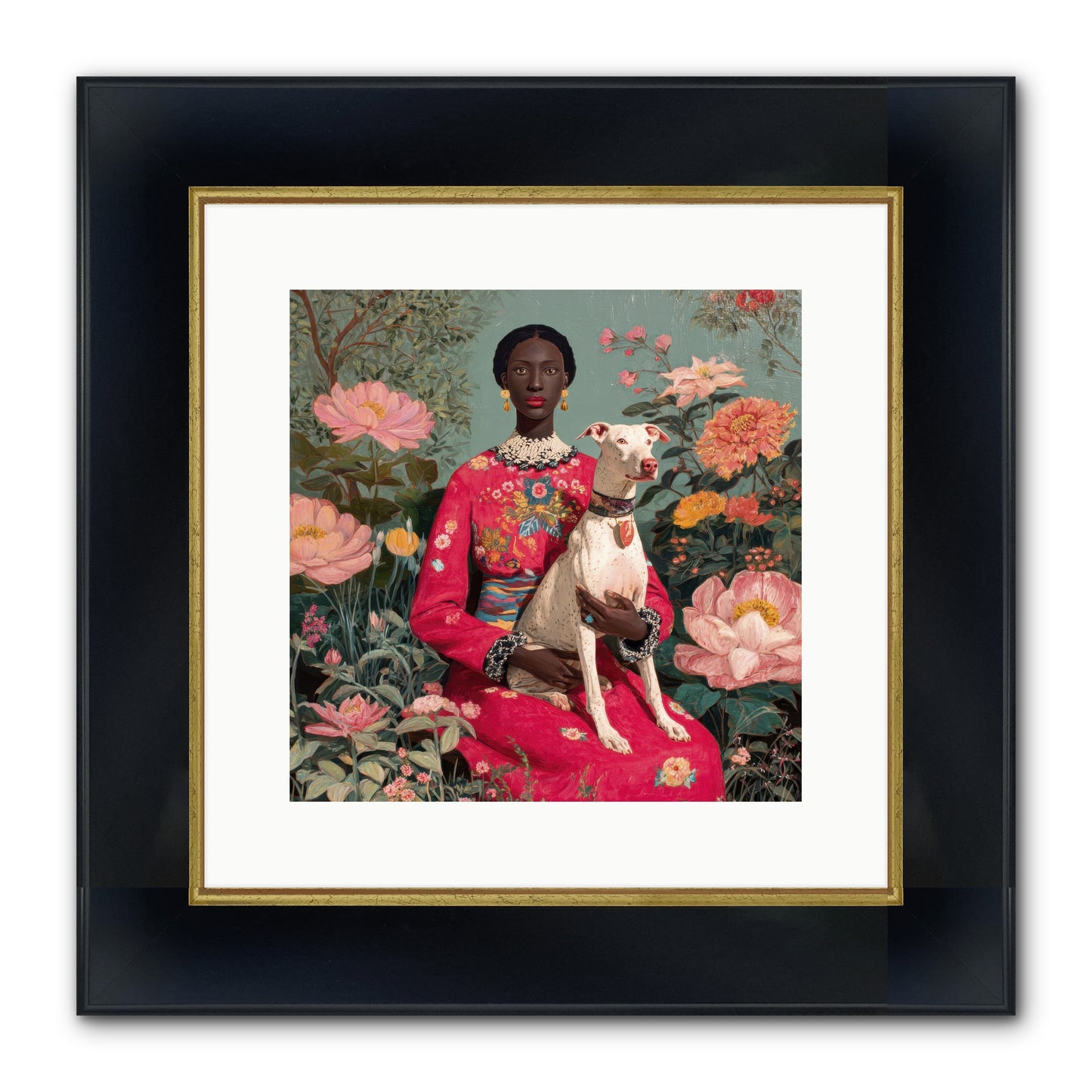 Golden Hour Story Framed Print - Wide Black w/Gold 12x12
