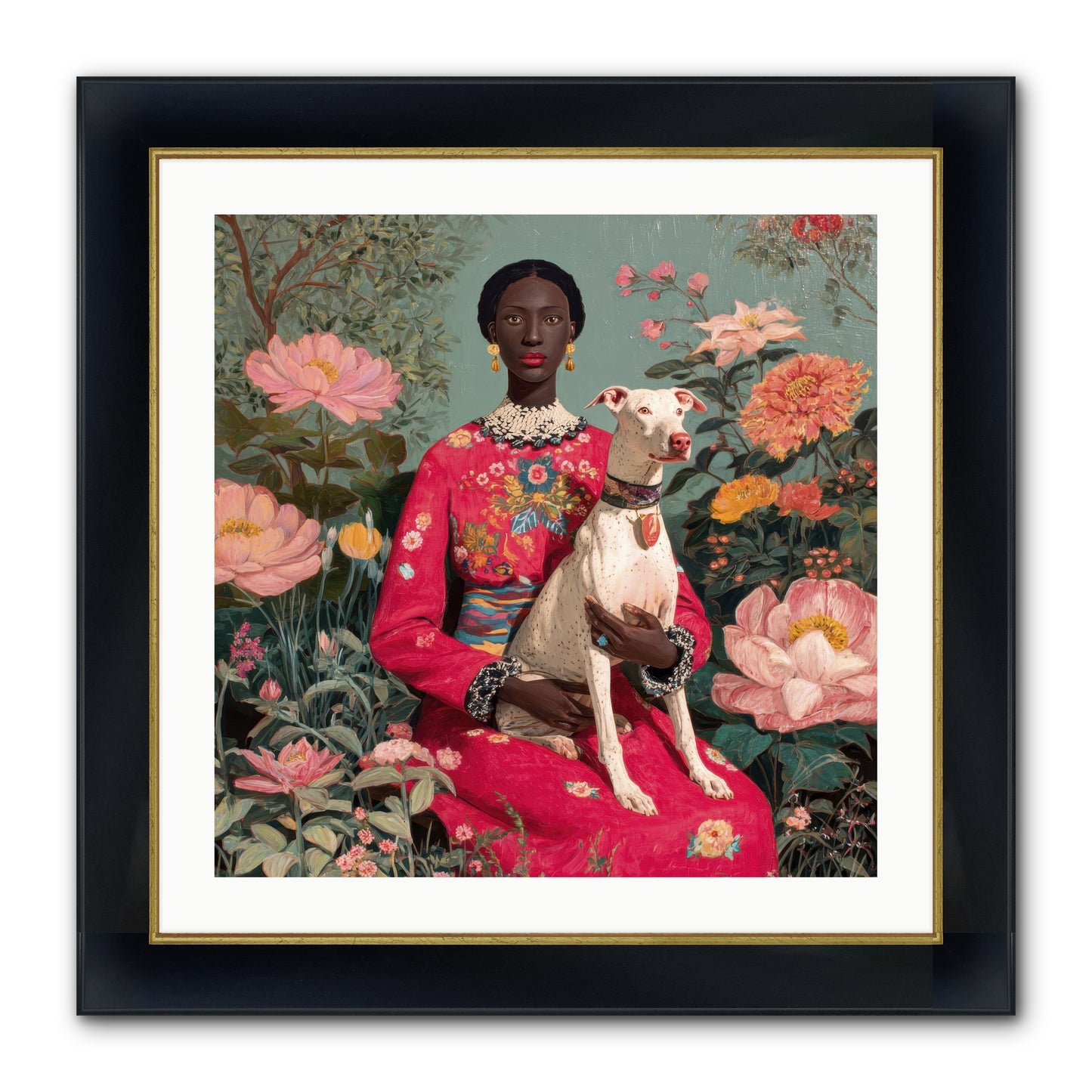 Golden Hour Story Framed Print - Wide Black w/Gold 24x24