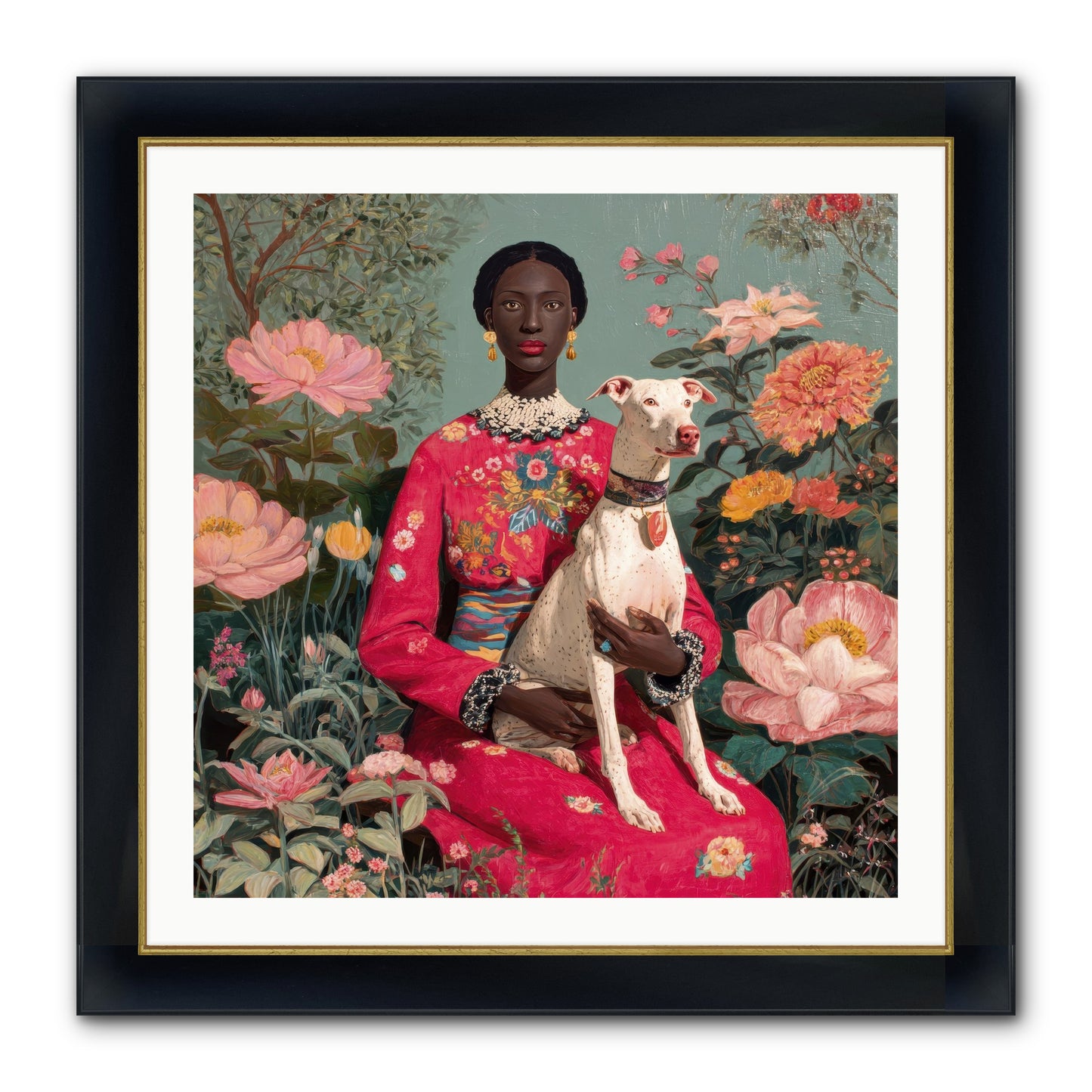 Golden Hour Story Framed Print - Wide Black w/Gold 30x30
