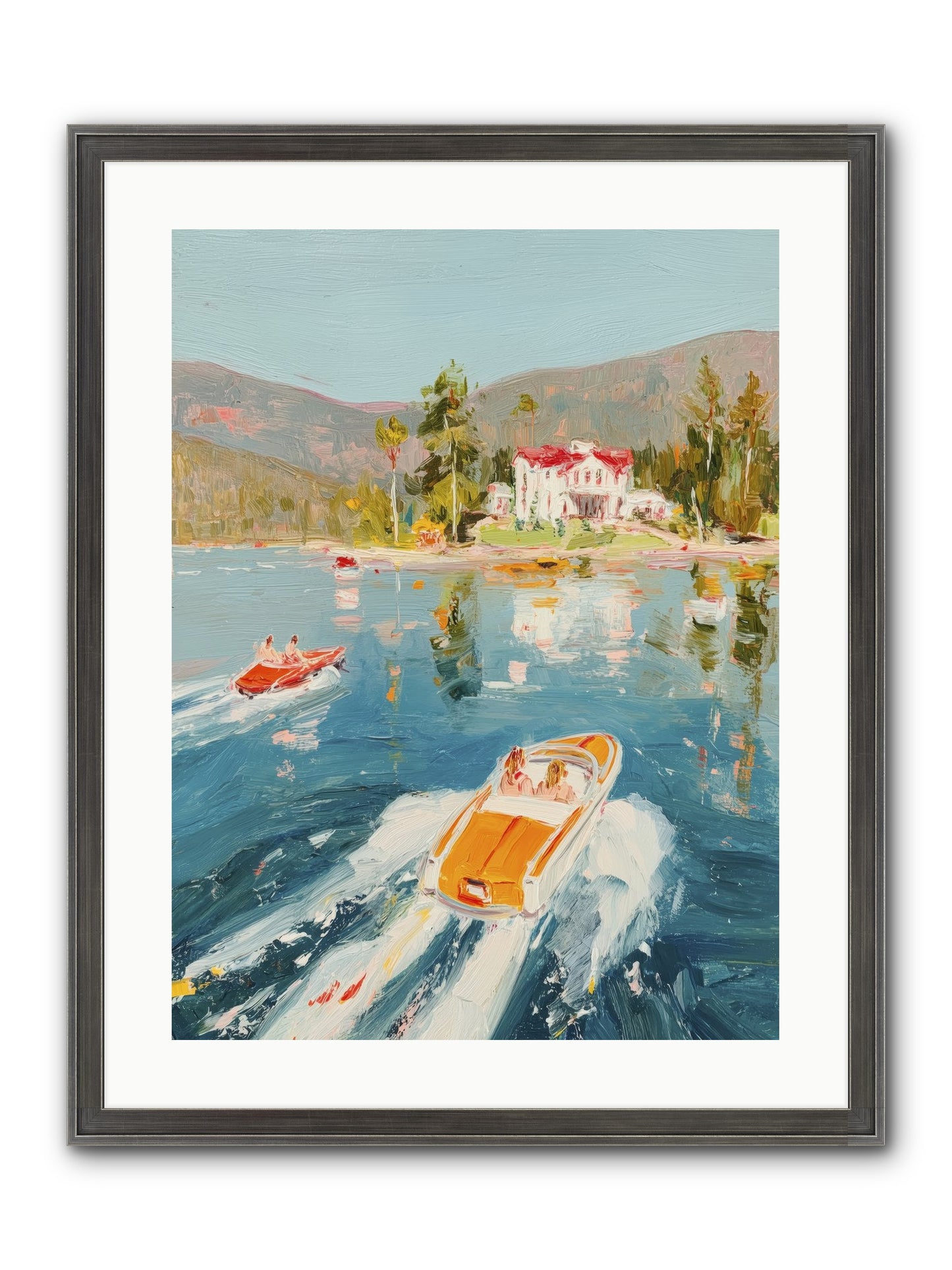 Golden Reflection Framed Print - Slimwoods Black/Silver 18x24