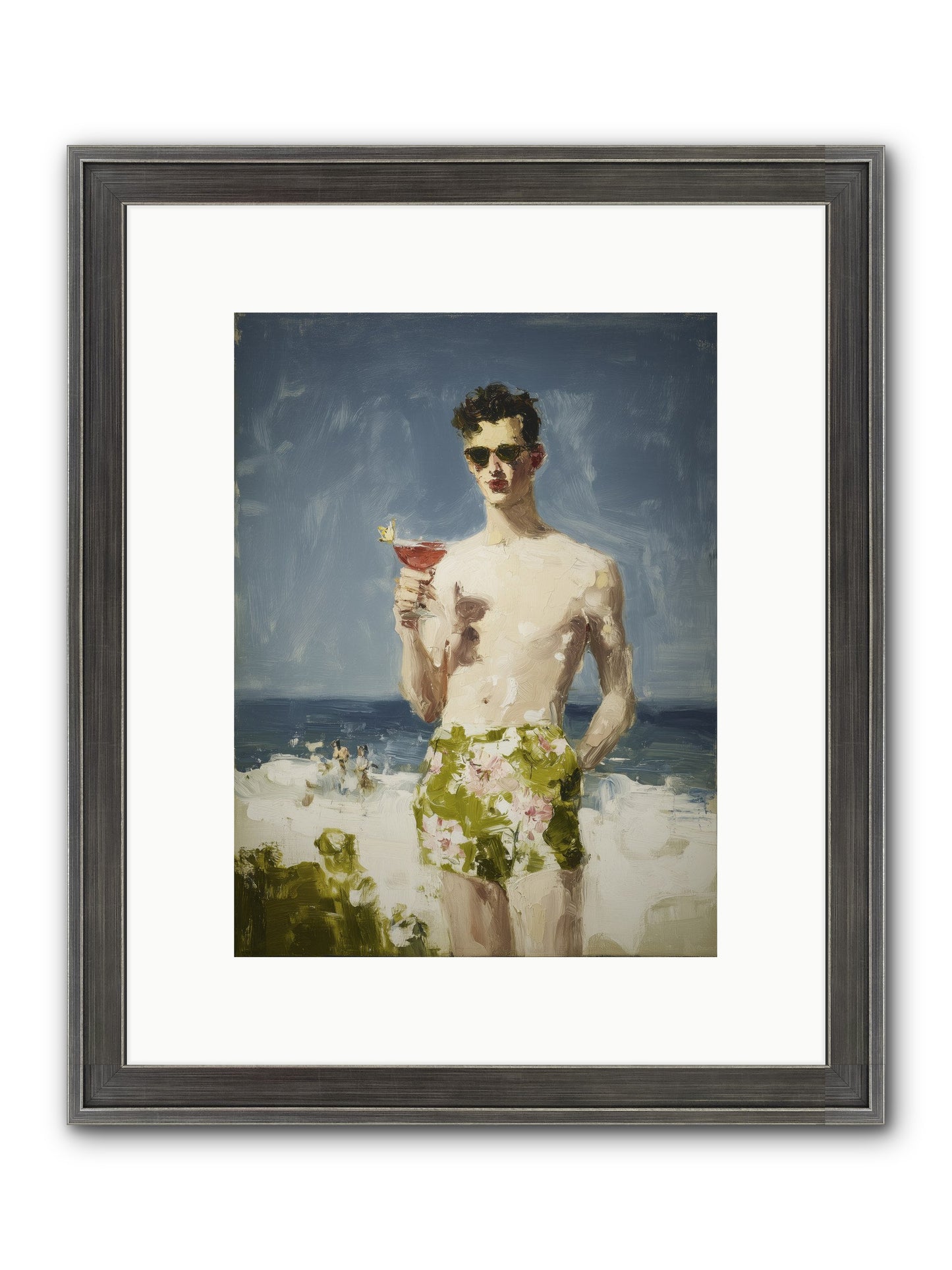 Golden Wishes Framed Print - Slimwoods Black/Silver 9x12