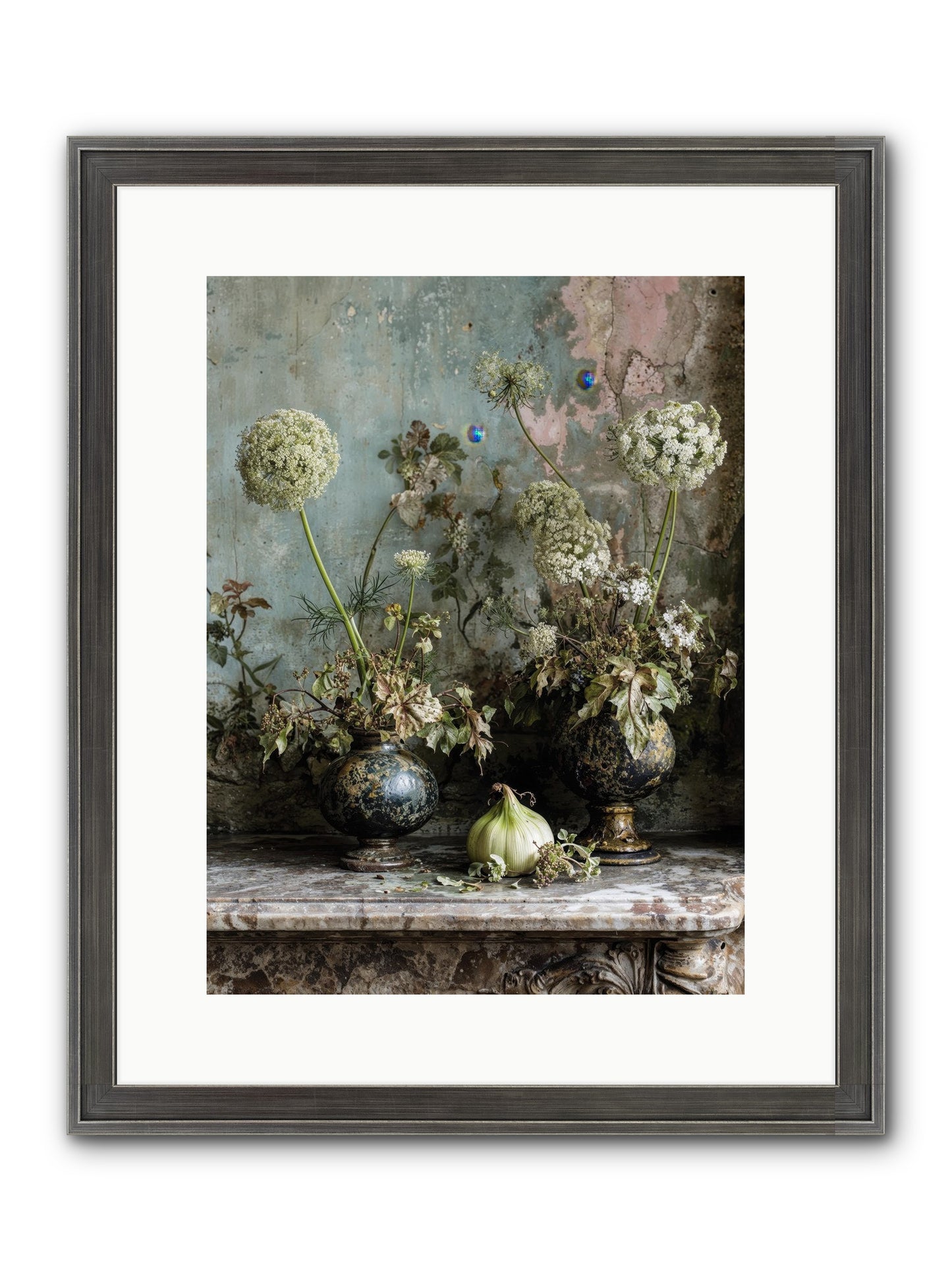 Goldfade Framed Print - Slimwoods Black/Silver 12x16