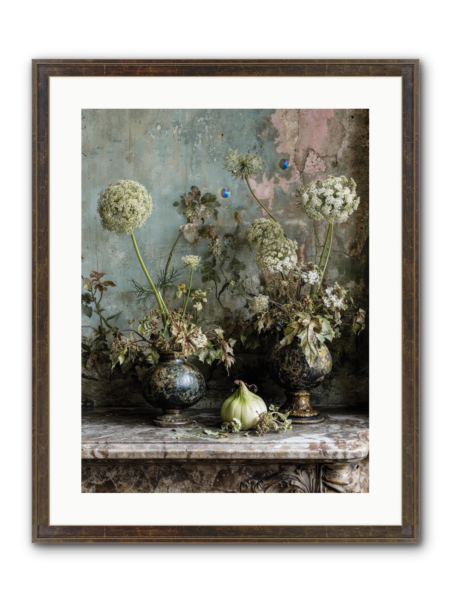 Goldfade Framed Print - Slimwoods Black/Gold 18x24