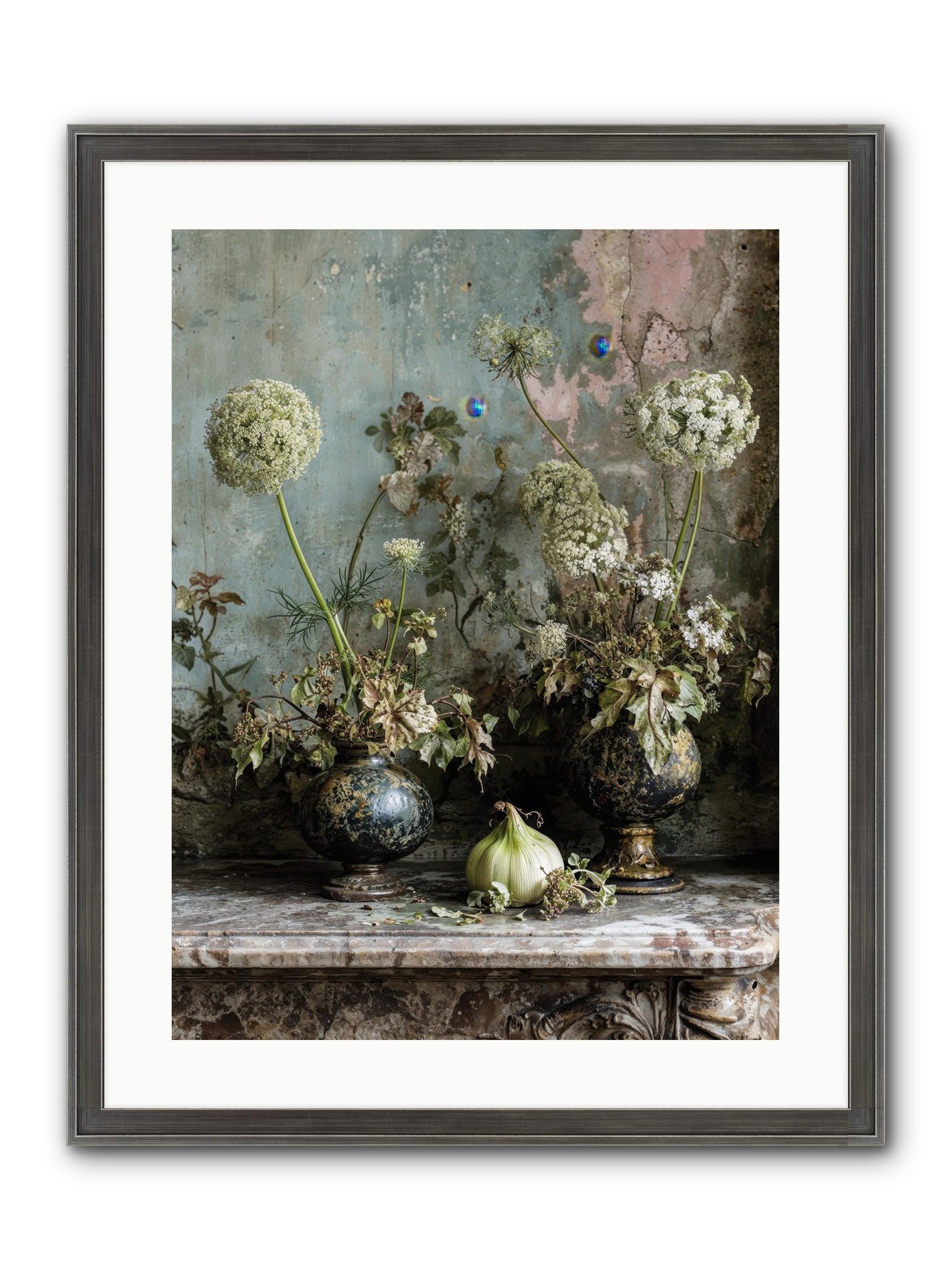 Goldfade Framed Print - Slimwoods Black/Silver 18x24