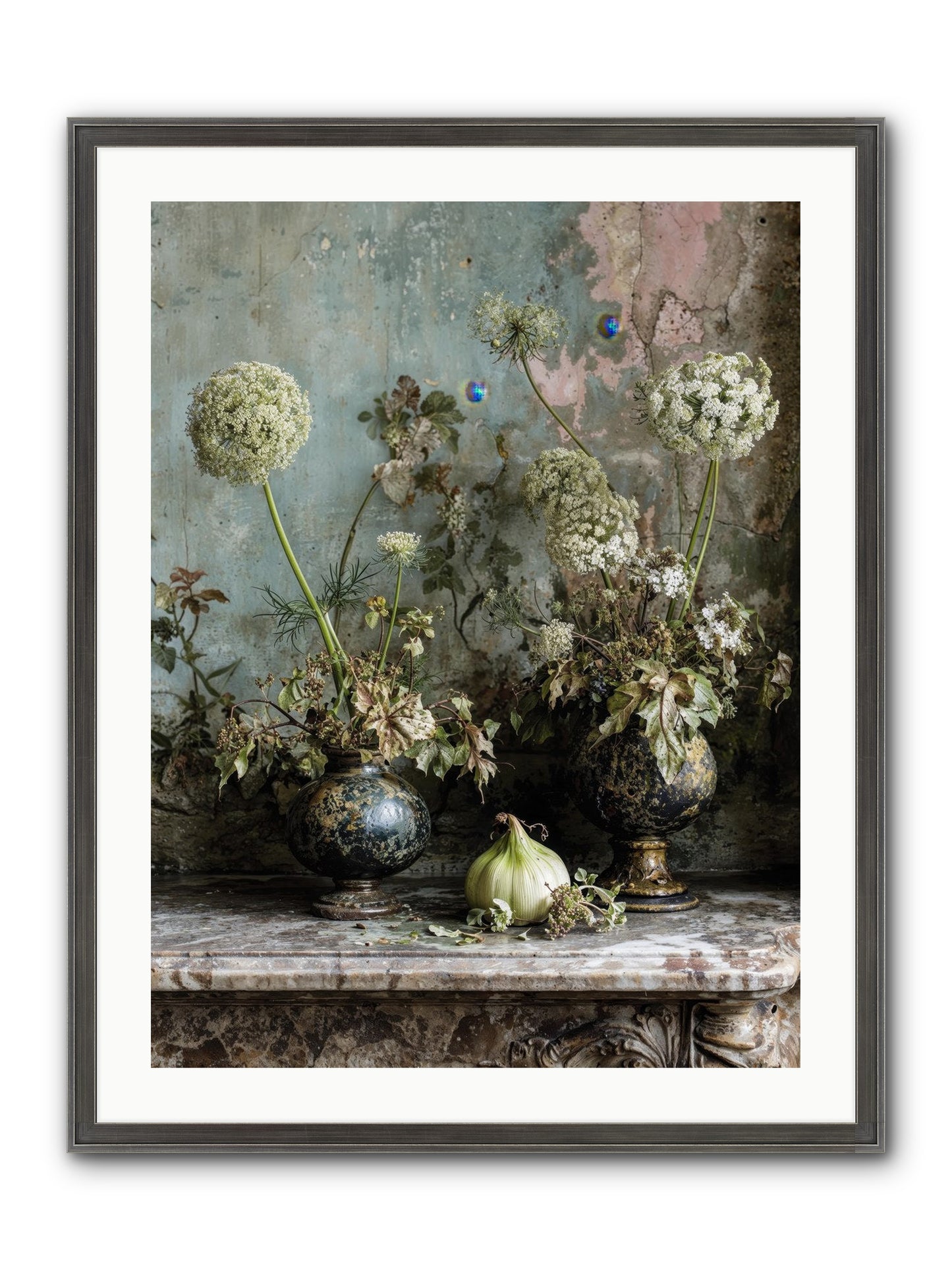 Goldfade Framed Print - Slimwoods Black/Silver 24x32