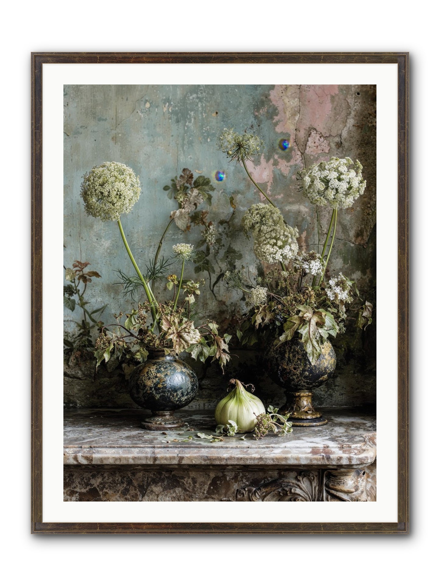 Goldfade Framed Print - Slimwoods Black/Gold 30x40