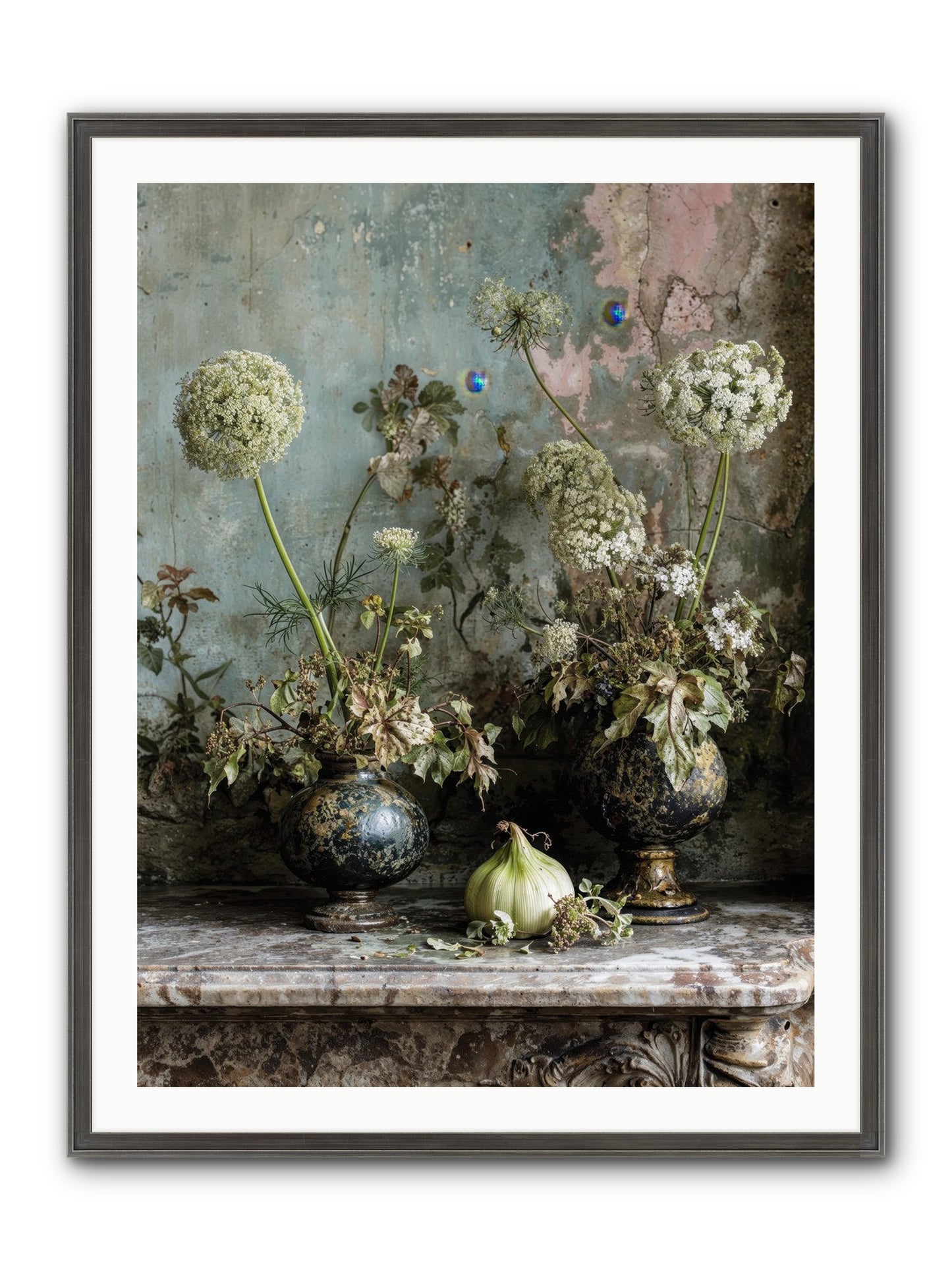 Goldfade Framed Print - Slimwoods Black/Silver 30x40