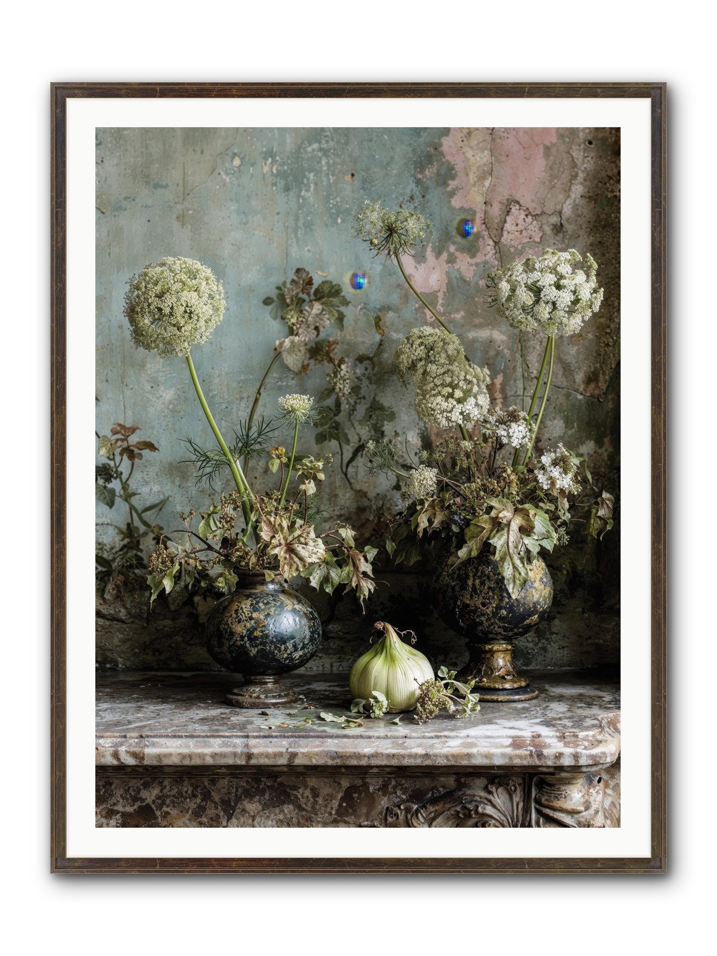 Goldfade Framed Print - Slimwoods Black/Gold 36x48