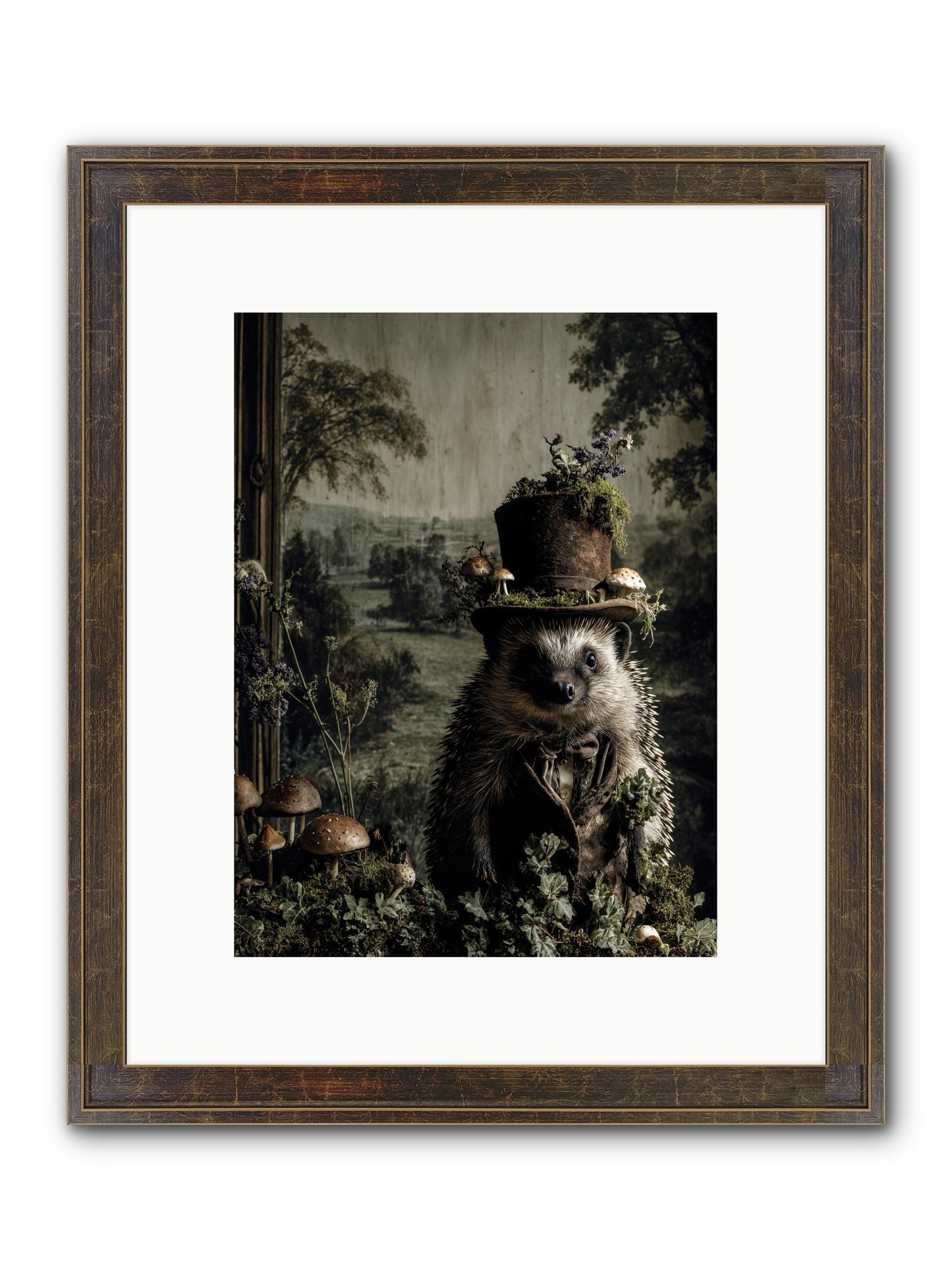 Goldfinch Framed Print - Slimwoods Black/Gold 9x12